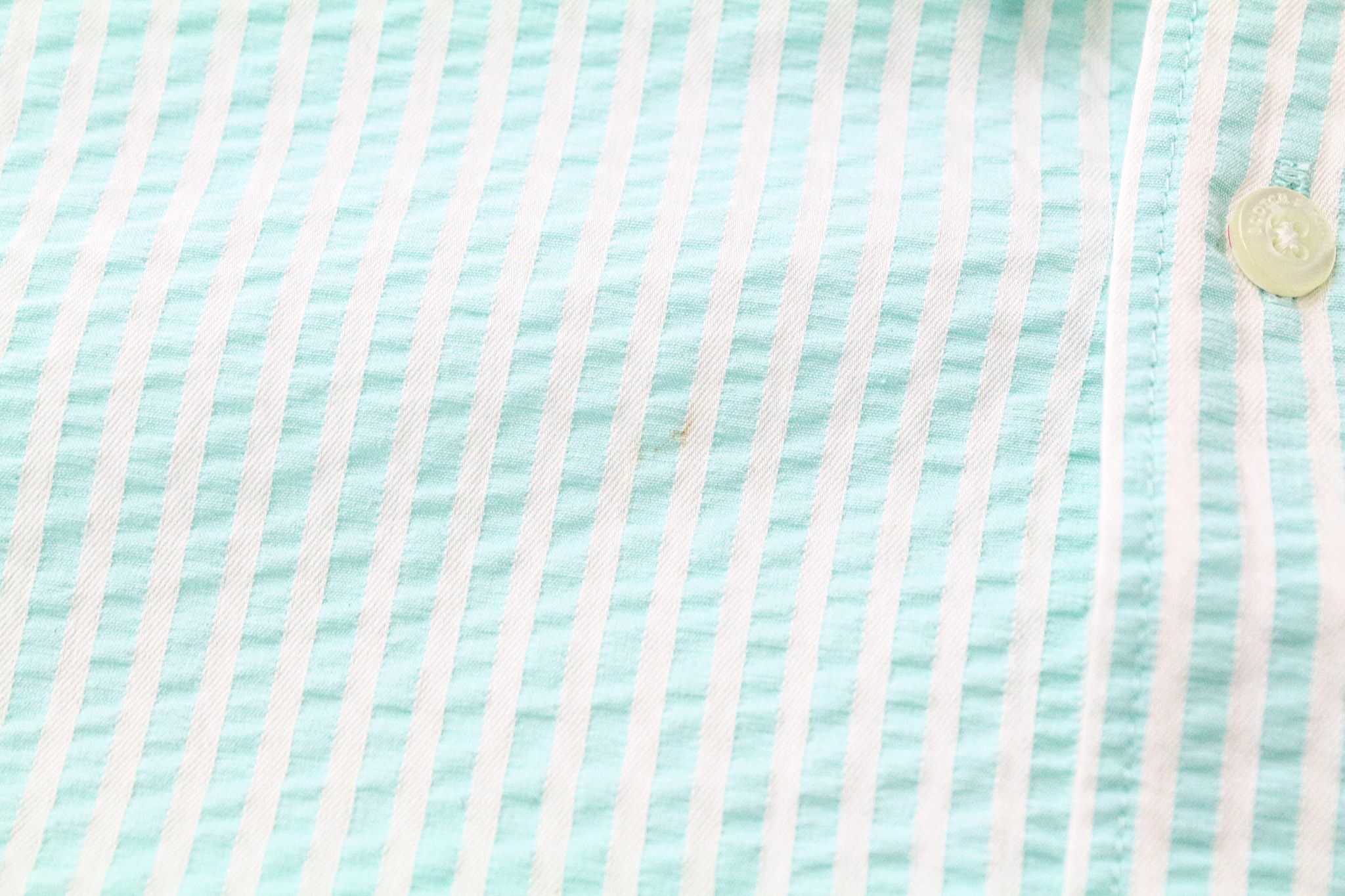 Scotch & Soda AMS COUTURE L Aqua Blue Cotton Striped Shirt 76183 Size US L / EU 52-54 / 3 - 8 Thumbnail