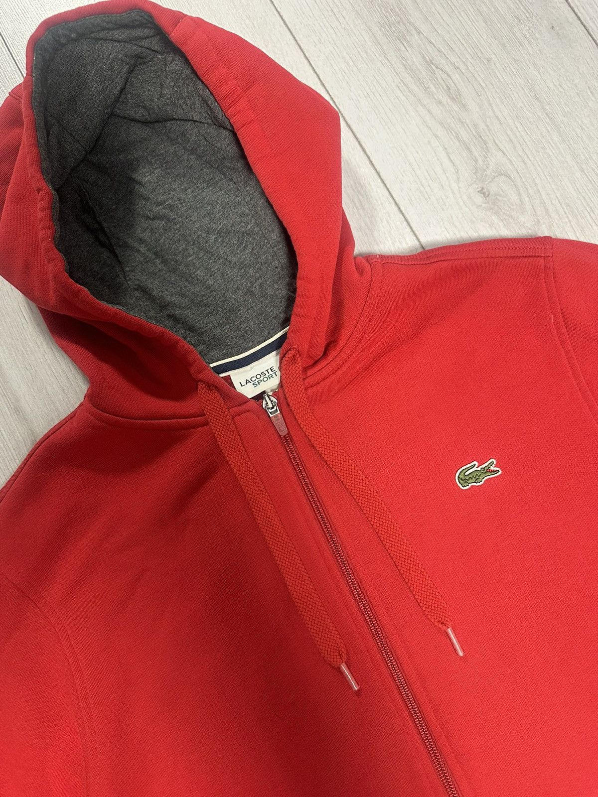 Lacoste Lacoste zip hoodie red rare size M Size US M / EU 48-50 / 2 - 4 Thumbnail
