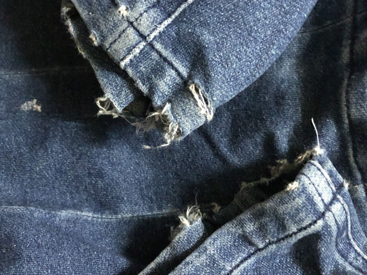 If Six Was Nine × Le Grande Bleu (L.G.B.) × Schlussel Schulussel Bikers Denim Jacket Size US S / EU 44-46 / 1 - 4 Thumbnail