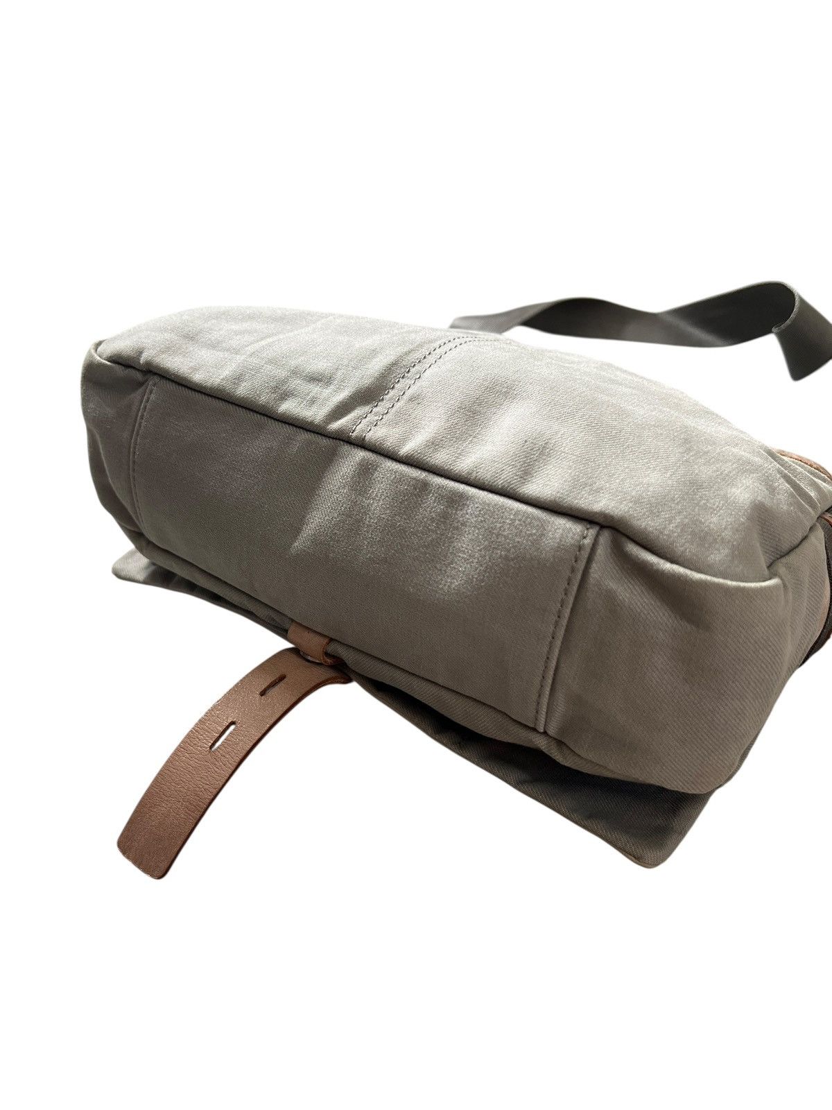 Yohji Yamamoto Yohji Yamamoto Y’SACCS Leather + Canvas Sling Bag Size ONE SIZE - 11 Thumbnail