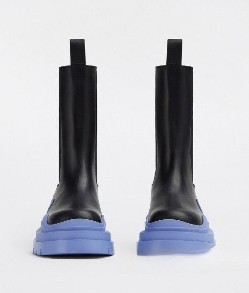 Bottega Veneta o1n1vont1224 Tire Chelsea Boots in Black/Purple Size US 4 / IT 34 - 2 Thumbnail