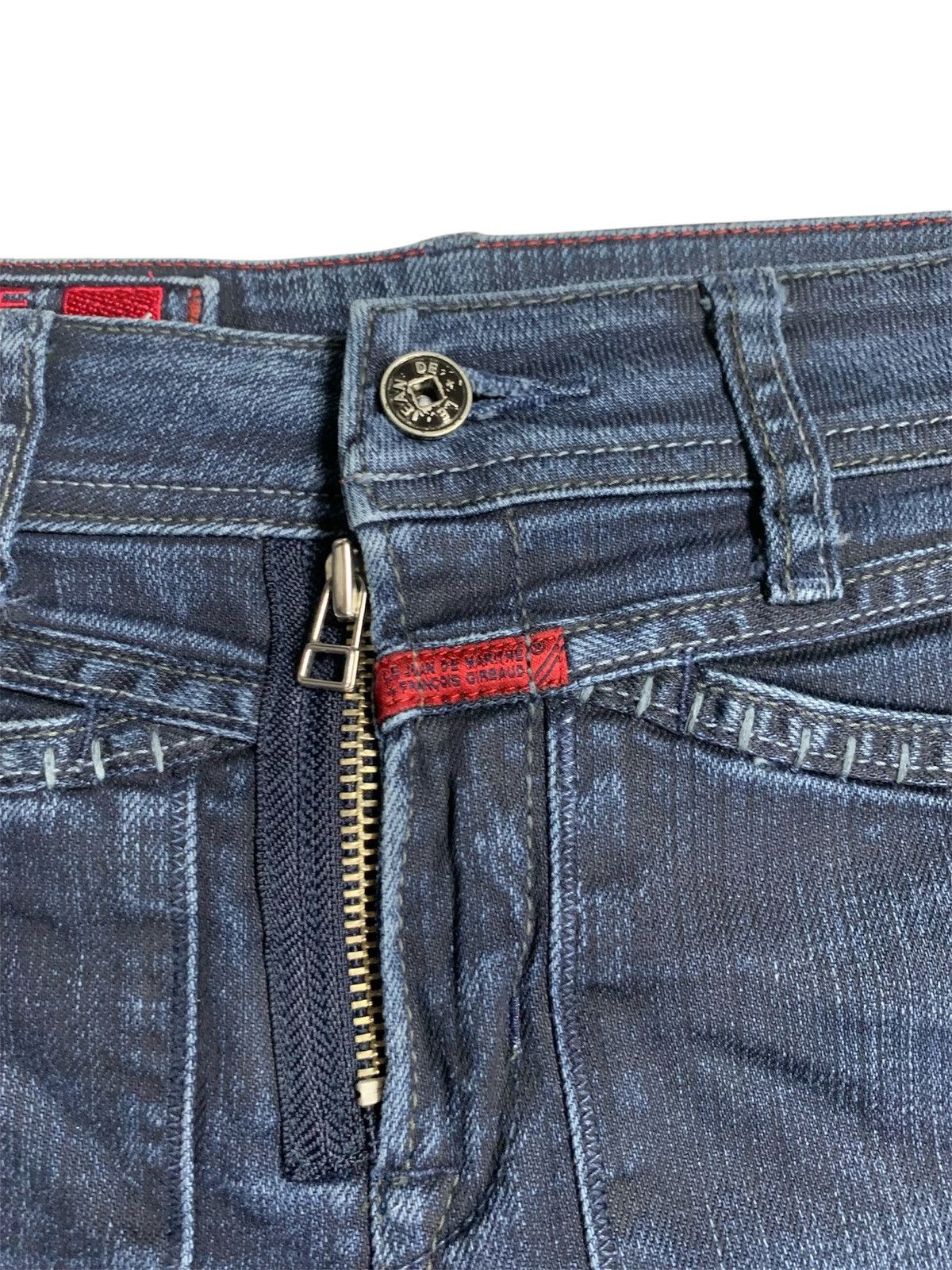 Marithe + Francois Girbaud Marithe+francois girbaud dark blue skinny jeans Size 29" - 2 Thumbnail