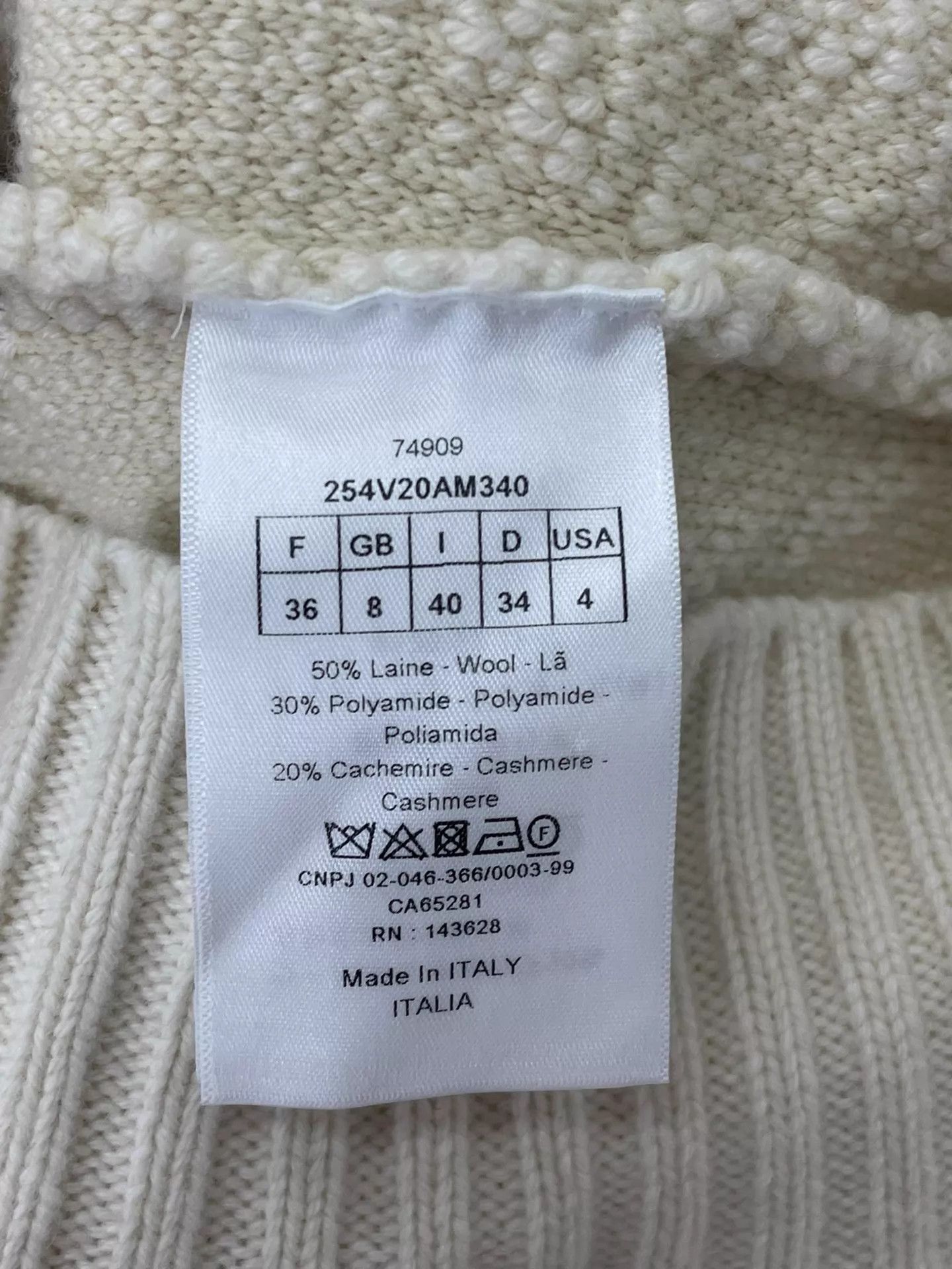 Dior Dior White Tartan Wool Knit Zip Jacket 36 Near New Size XS / US 0-2 / IT 36-38 - 5 Thumbnail