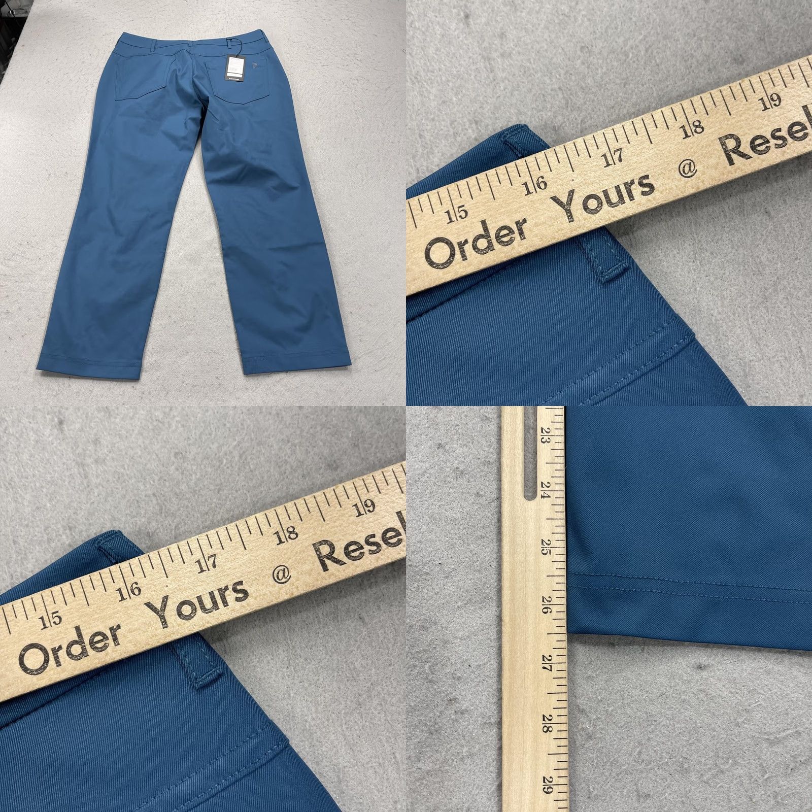 Vintage Public Rec Dealmaker Pants Mens 32x28 Chino 5 Pocket Blue Ocean Solid NWT Size US 32 / EU 48 - 10 Thumbnail