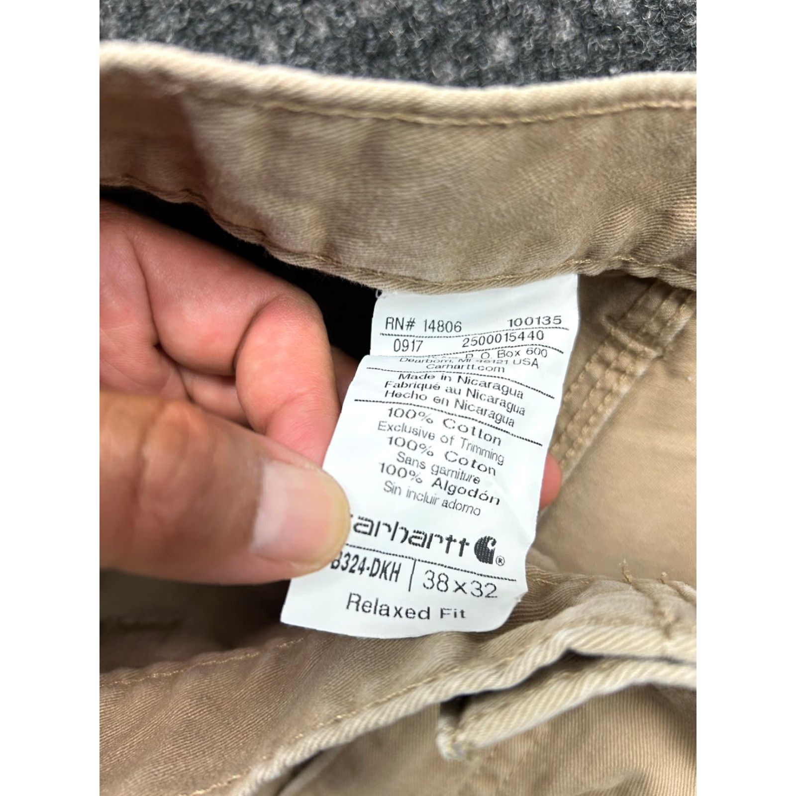 Carhartt Carhartt Pants Relaxed Fit Carpenter Khaki 38 x 32 Workwear Mens Size US 38 / EU 54 - 5 Thumbnail