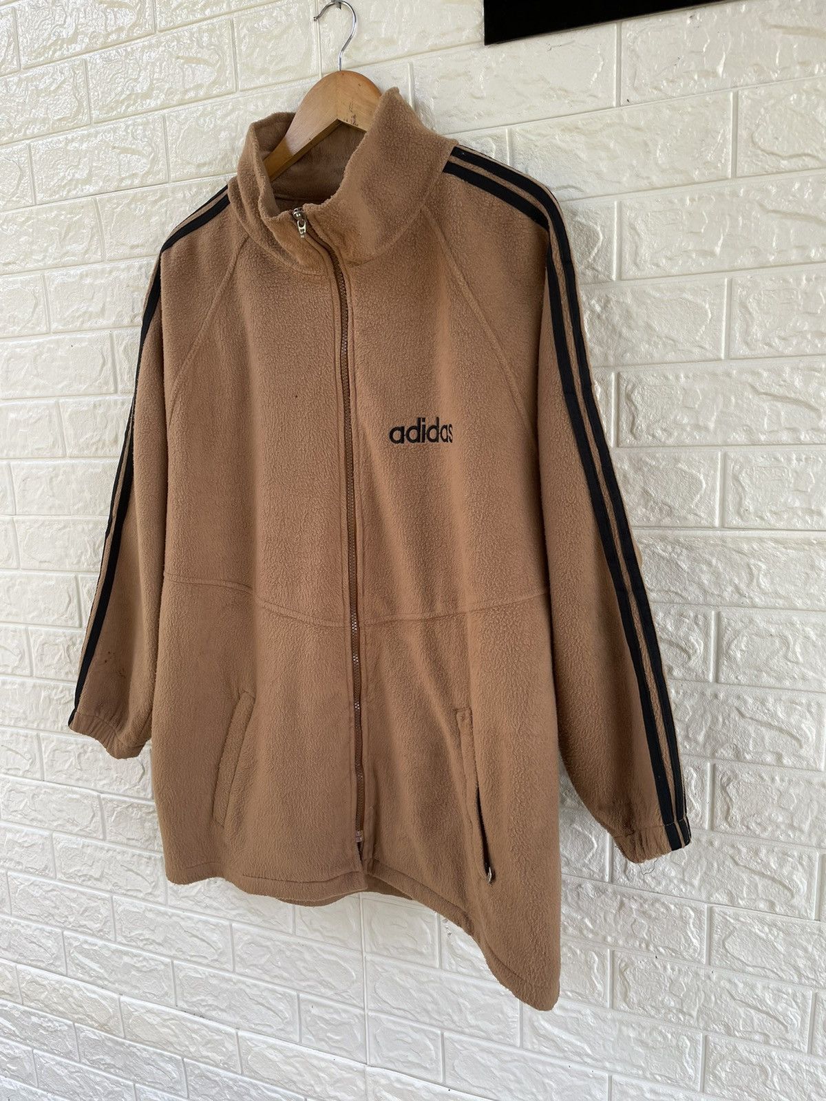 Adidas × Japanese Brand × Vintage Adidas Fleece Jacket Size US XL / EU 56 / 4 - 4 Thumbnail