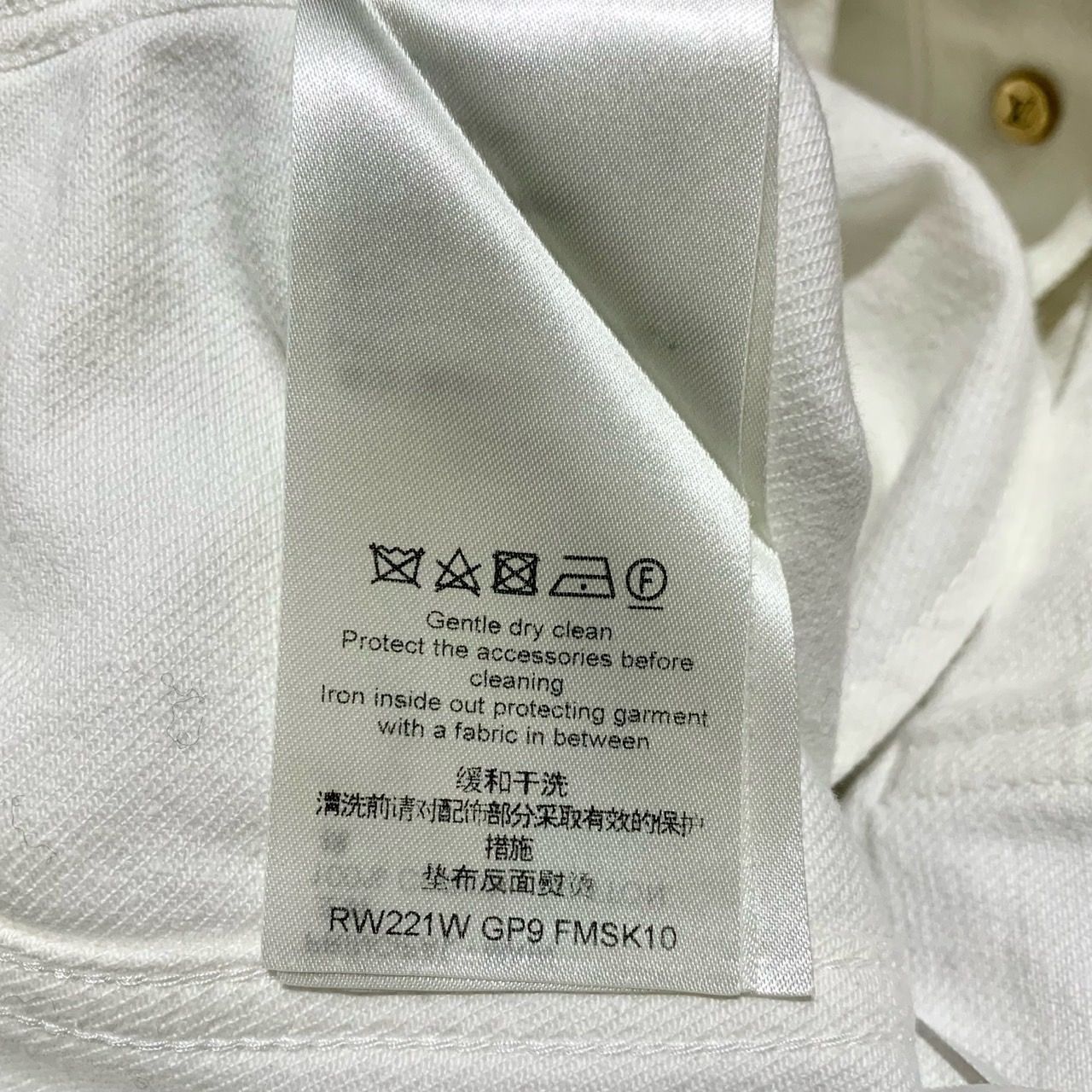 Levi's Louis Vuitton Paris White A-Line Buttoned Skirt With Pleats Size 34" / US 12 / IT 48 - 5 Thumbnail