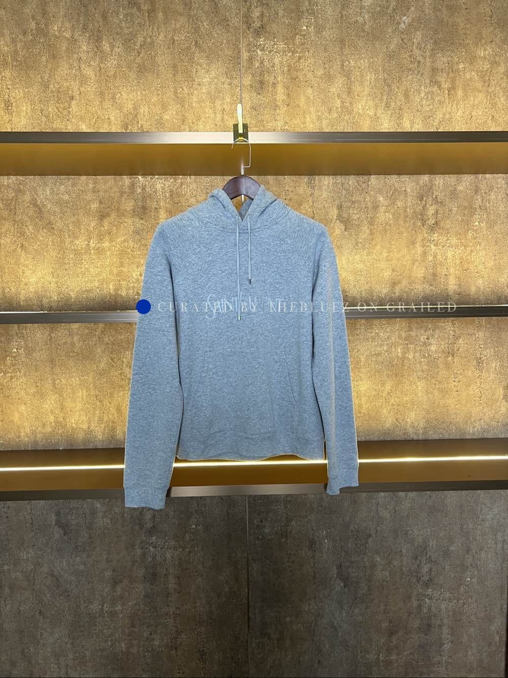 Saint Laurent Paris Classic Gray Embroidered Logo Hoodie Size US XXL / EU 58 / 5 - 1 Thumbnail