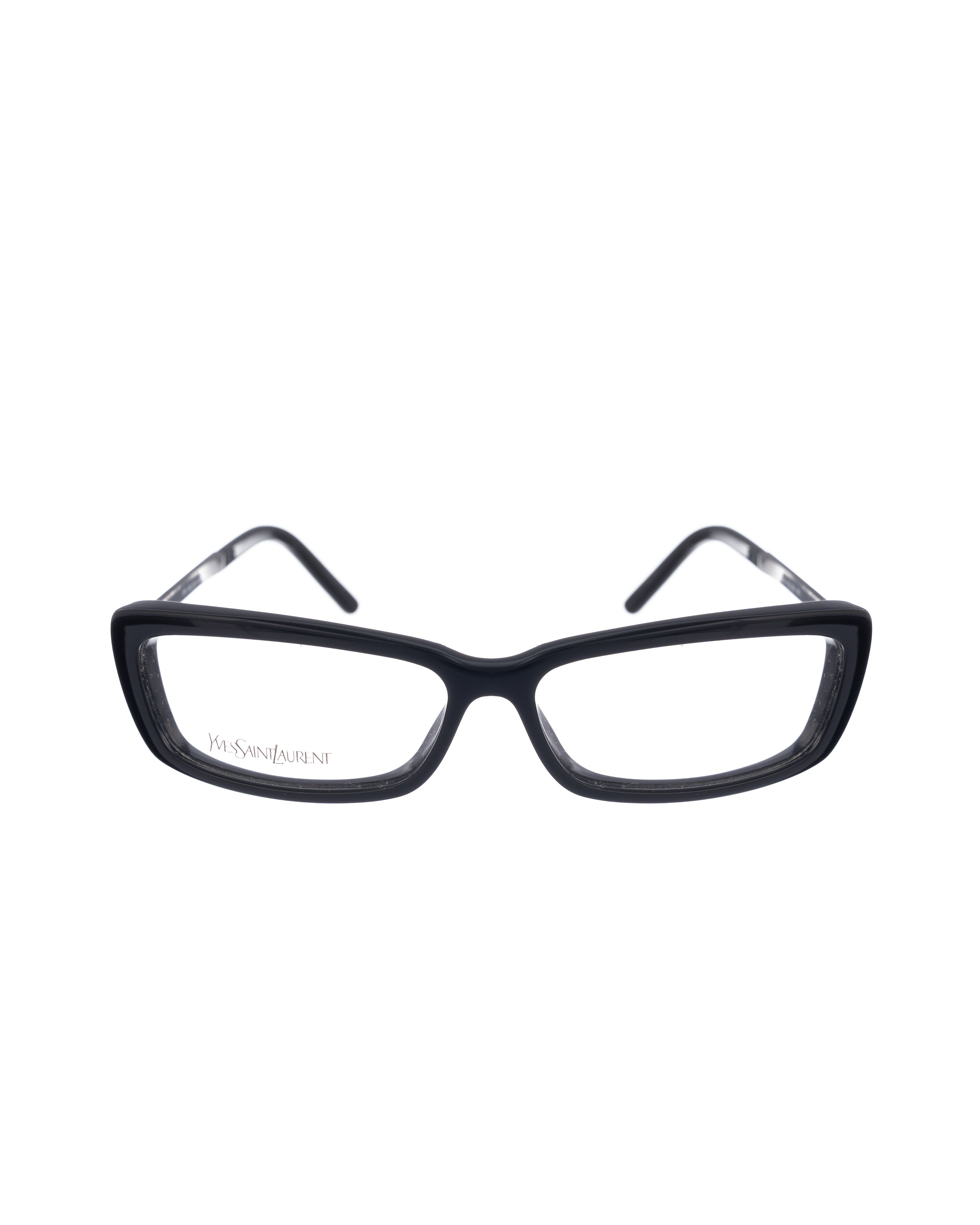 Saint Laurent Paris Yves Saint Laurent 00s Black Cat Eye Glasses & Metal Temples Size ONE SIZE - 2 Thumbnail