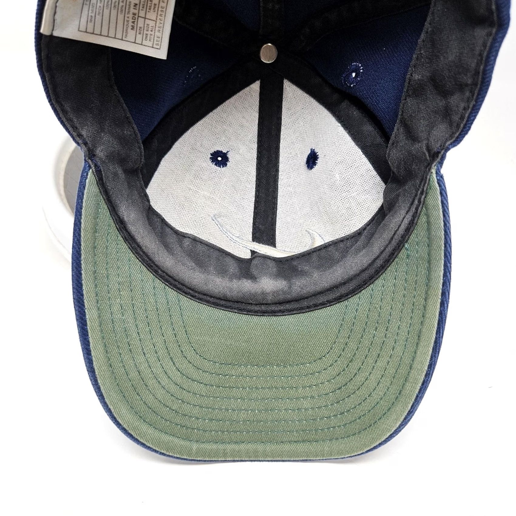 Nike VINTAGE Nike Hat Snapback Baseball Cap One Size Blue Swoosh Embroidered 90s Y2K Mens Size ONE SIZE - 7 Thumbnail