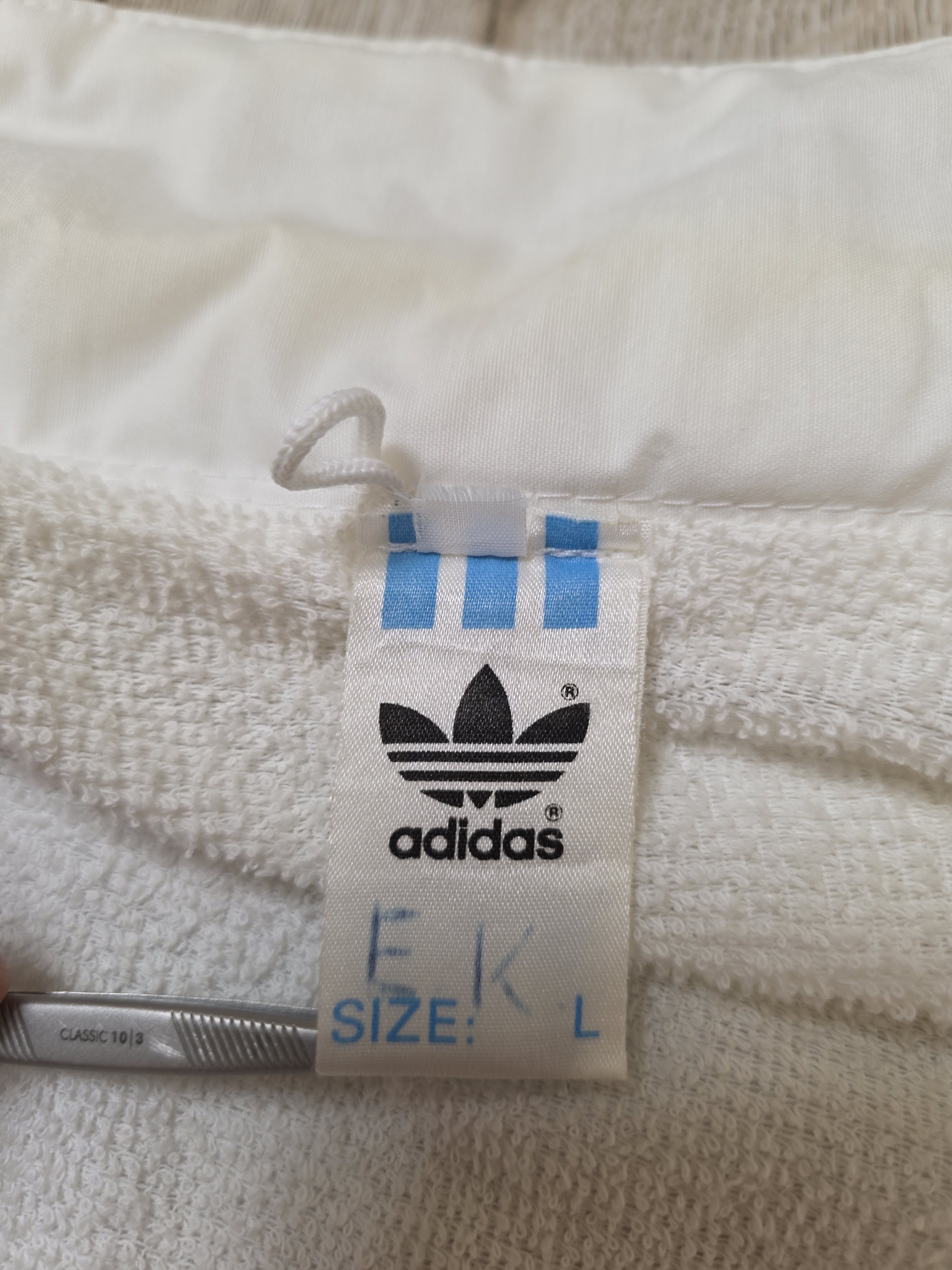 Adidas ADIDAS VINTAGE JACKET WHITE Y2K 90s SOCCER TRAINING JACKET Size US L / EU 52-54 / 3 - 8 Thumbnail