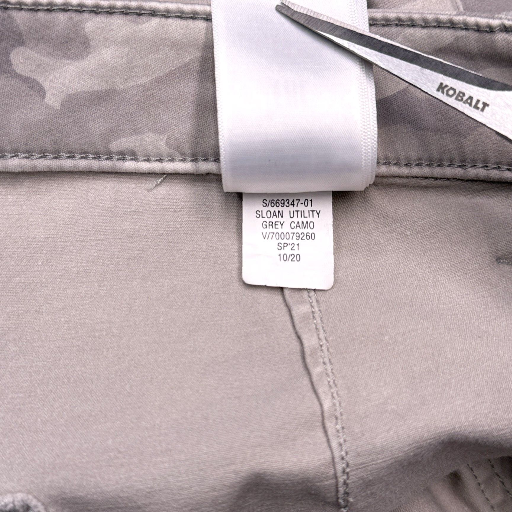 Banana Republic Banana Republic Sloan Utility Pants Womens 8 Gray Camouflage Mid Rise Stretch Cargo Cargo Pants Tapered Regular City Army Ban Republic Sloan Size 30" / US 8 / IT 44 - 6 Thumbnail