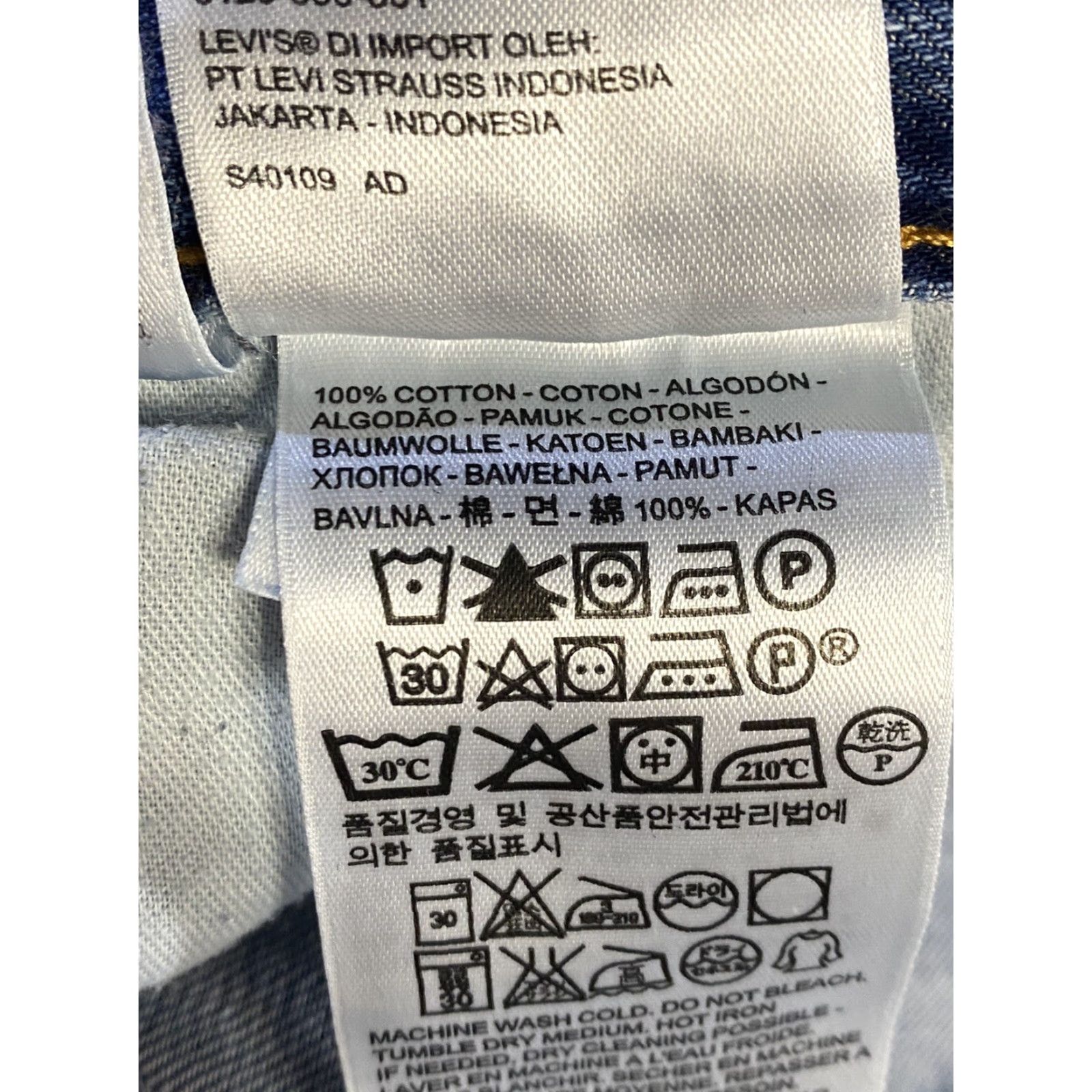 Levi's Levi's 505 Jeans Blue Denim Medium Wash Mid Rise Straight Leg size 42x30 Mens Regular Cotton Denim NN Size US 42 / EU 58 - 4 Thumbnail