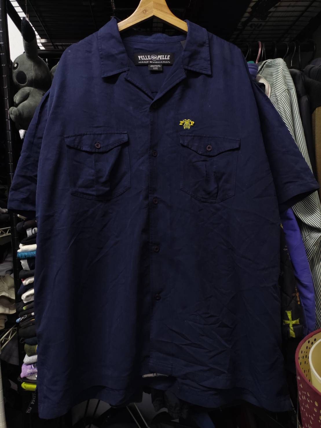 Marc Buchanan Vtg 00's Pelle Pelle " Totem Pole " Embroidery Shirts Size US XL / EU 56 / 4 - 2 Thumbnail