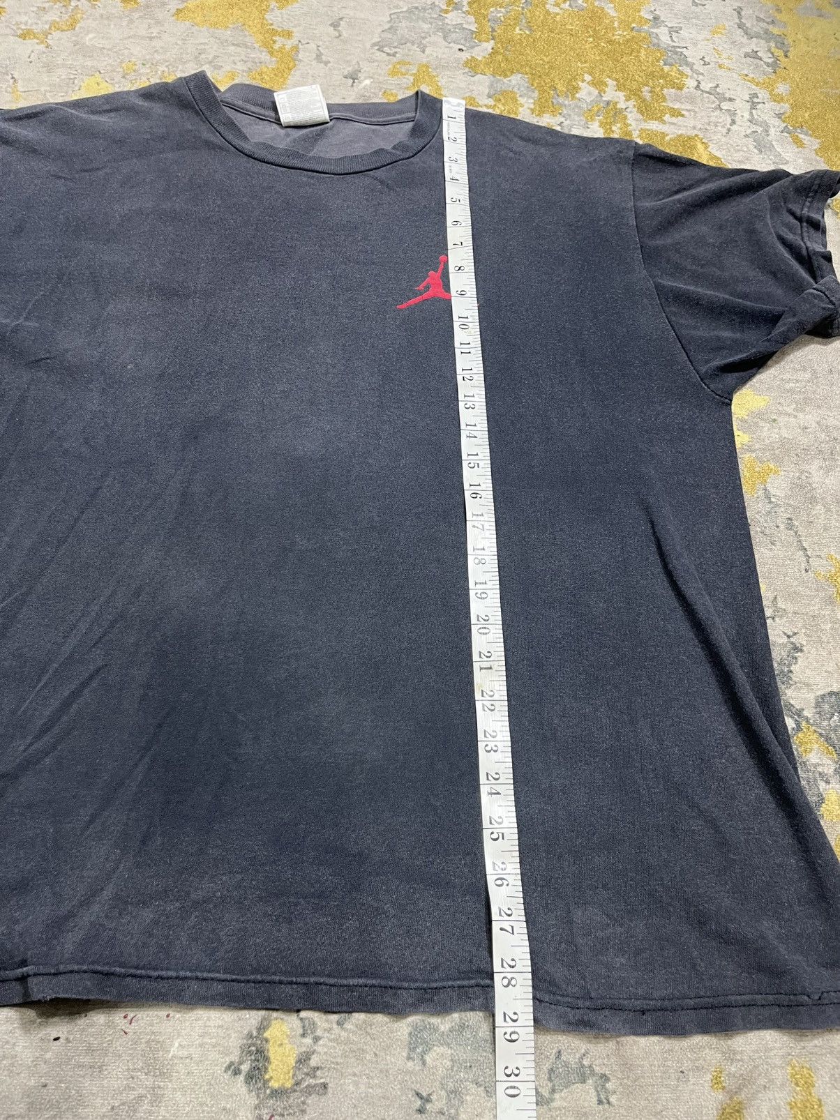 Vintage Vintage Air Jordan By nike tshirt(Sunfaded black) Size US L / EU 52-54 / 3 - 7 Thumbnail