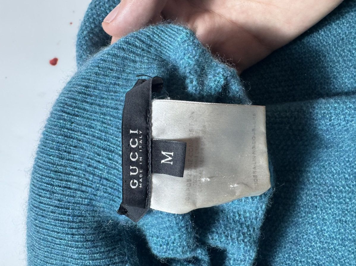 Gucci vintage guchi sweater with big logo 100% wool Size M / US 6-8 / IT 42-44 - 7 Thumbnail