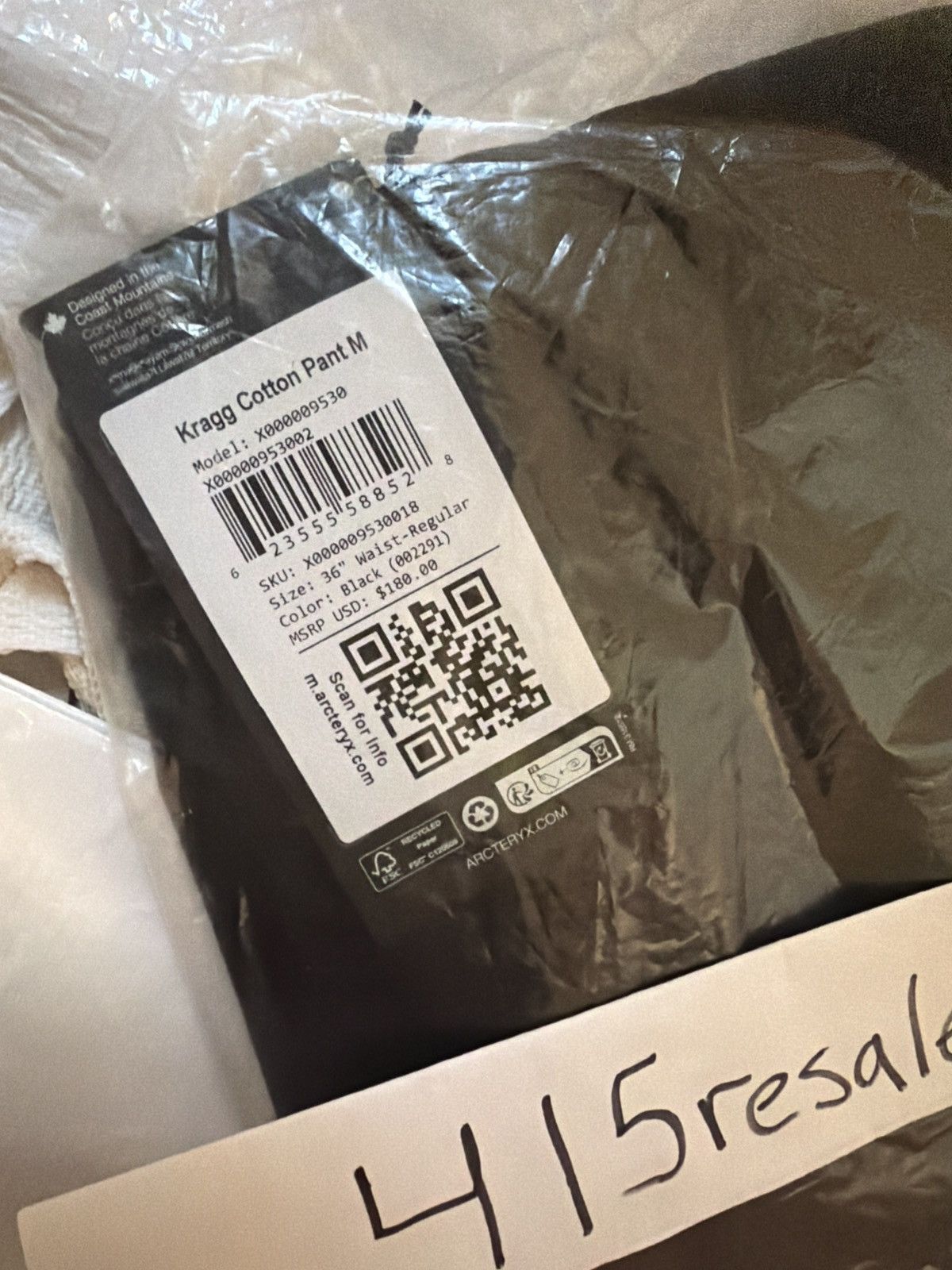 Arc'teryx Arc’teryx KRAGG COTTON PANT MEN'S Black Size US 36 / EU 52 - 6 Thumbnail