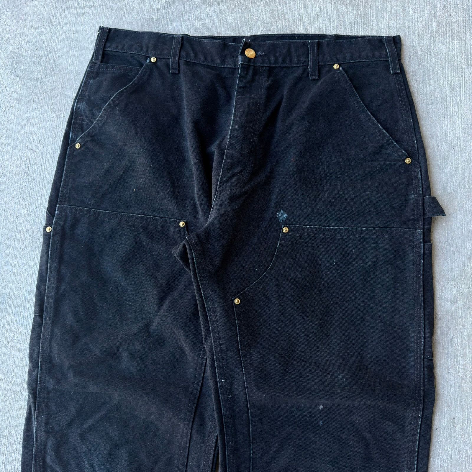 Carhartt × Vintage Carhartt black double knee work wear carpenter pants Size US 34 / EU 50 - 2 Thumbnail