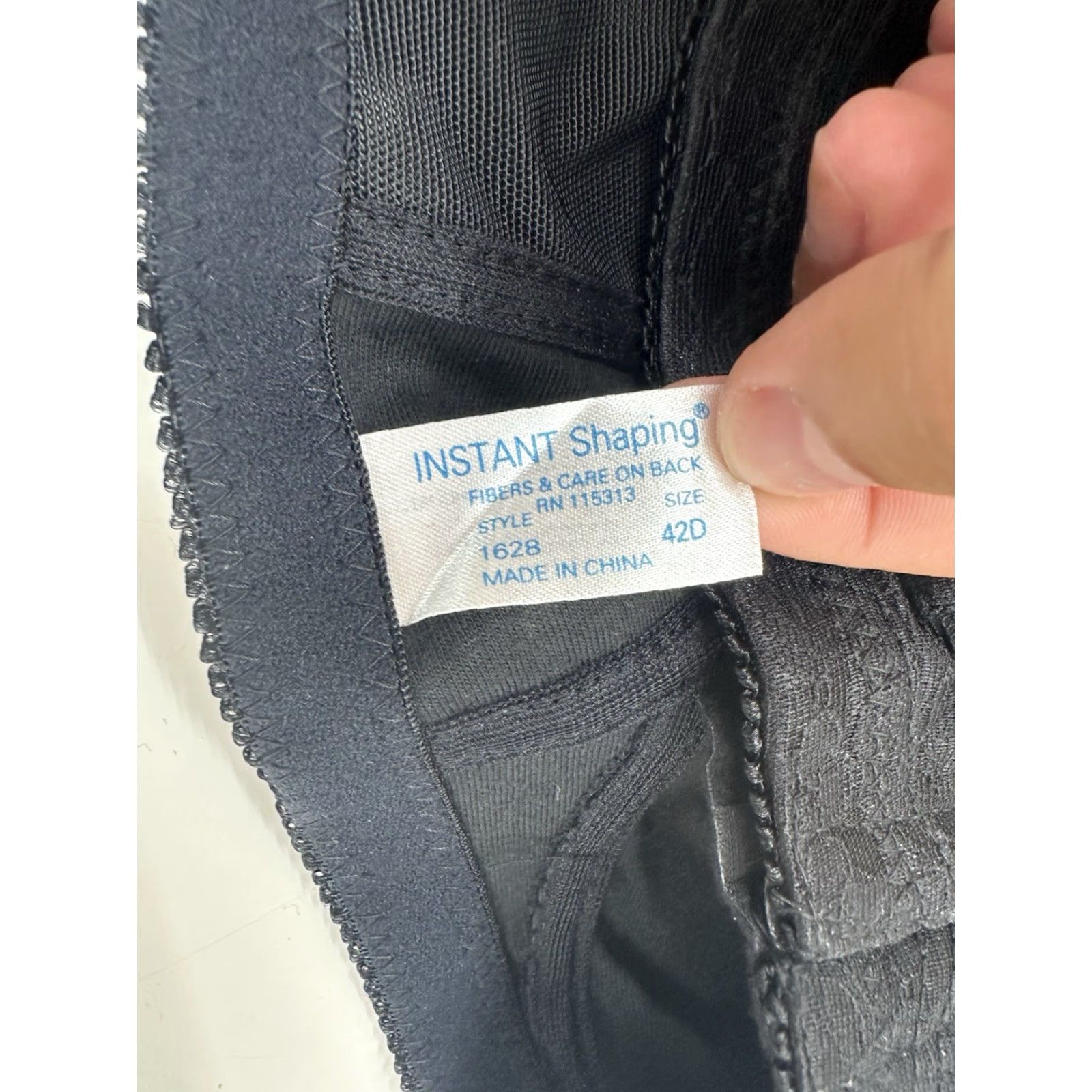Vintage Plusform Instant Shaping Bra 42D Front Closure No Wire Black NWTs 1628 Womens Adjustable Strap Size ONE SIZE - 5 Thumbnail
