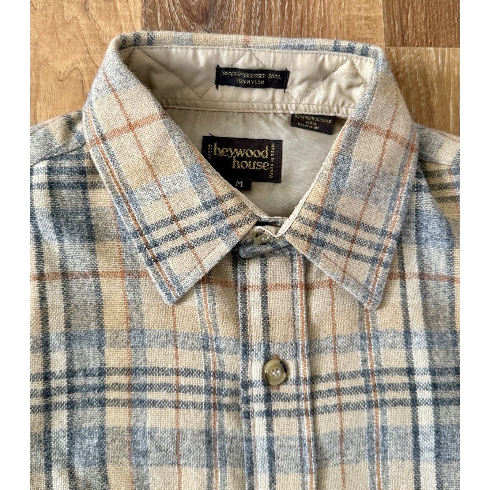 Other VTG Heywood House 85% Wool Plaid Mens Shirt Cabin Core Shirt Size US M / EU 48-50 / 2 - 9 Thumbnail