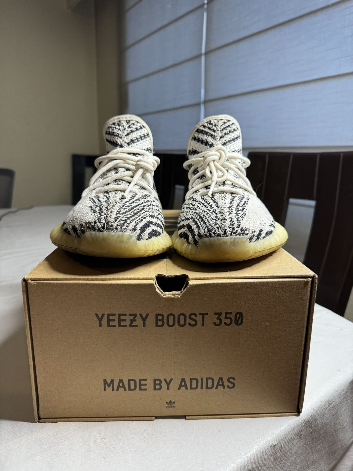 Adidas × Kanye West Adidas Yeezy “Zebra” Size US 13 / EU 46 - 4 Thumbnail