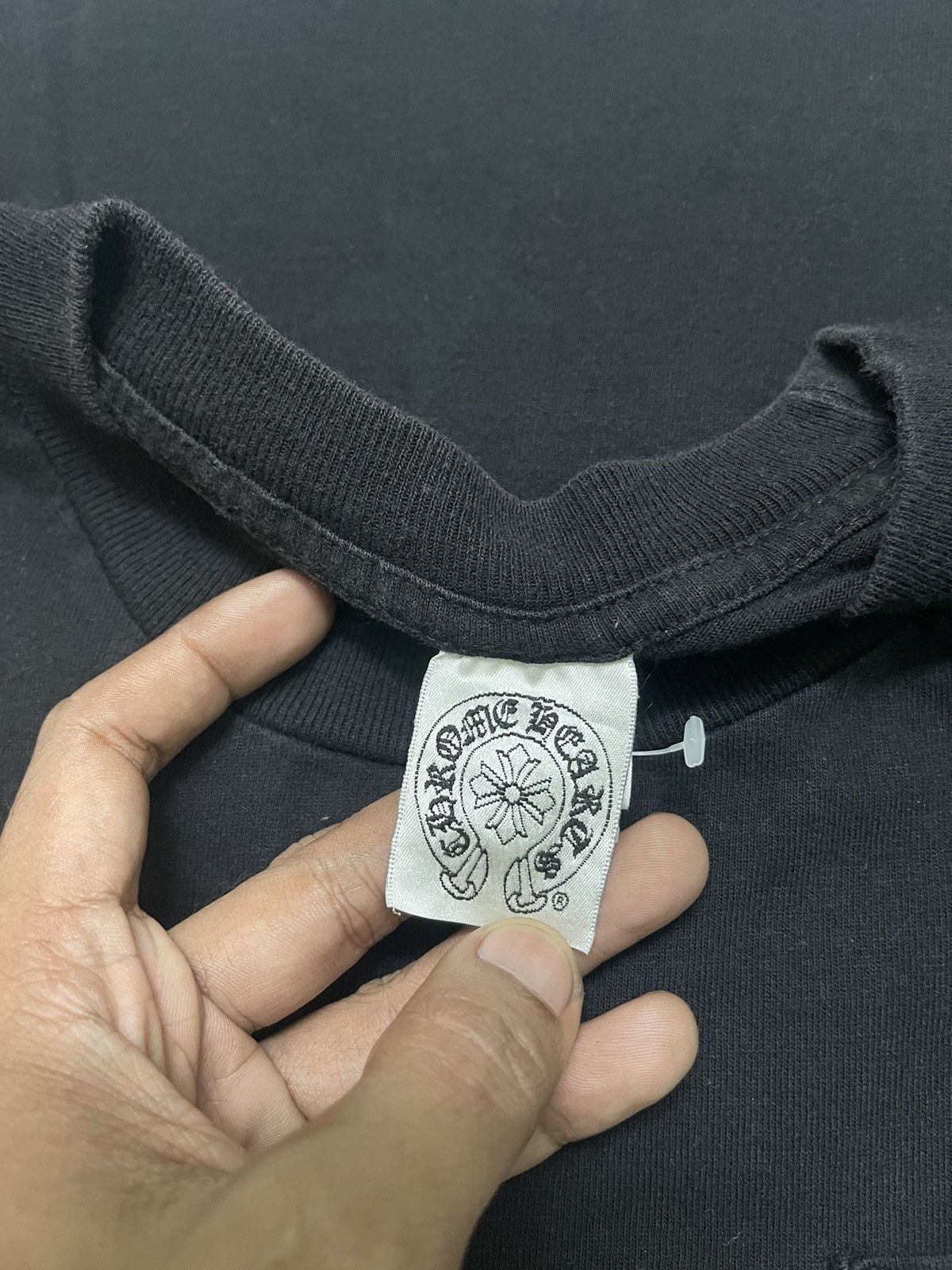 Chrome Hearts VINTAGE CHROME HEARTS STAR SCROLL HORSESHOE LOGO POCKET TEE Size US S / EU 44-46 / 1 - 10 Thumbnail