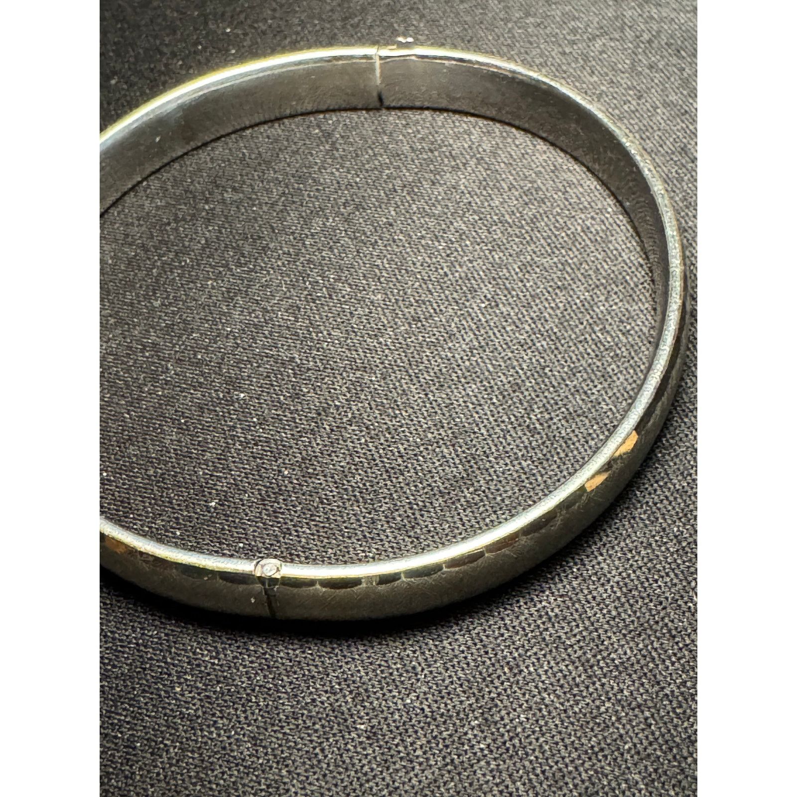 Sterling Silver Vintage Marathon Silver Brushed Sterling Silver Bracelet Adj Size ONE SIZE - 4 Thumbnail