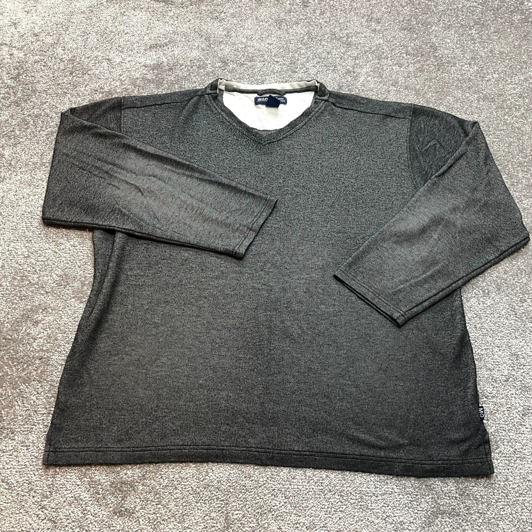 Vintage Maqruis Shirt Mens XL Gray Long Sleeve Viscose Casual Basic Tee Size US XL / EU 56 / 4 - 2 Thumbnail