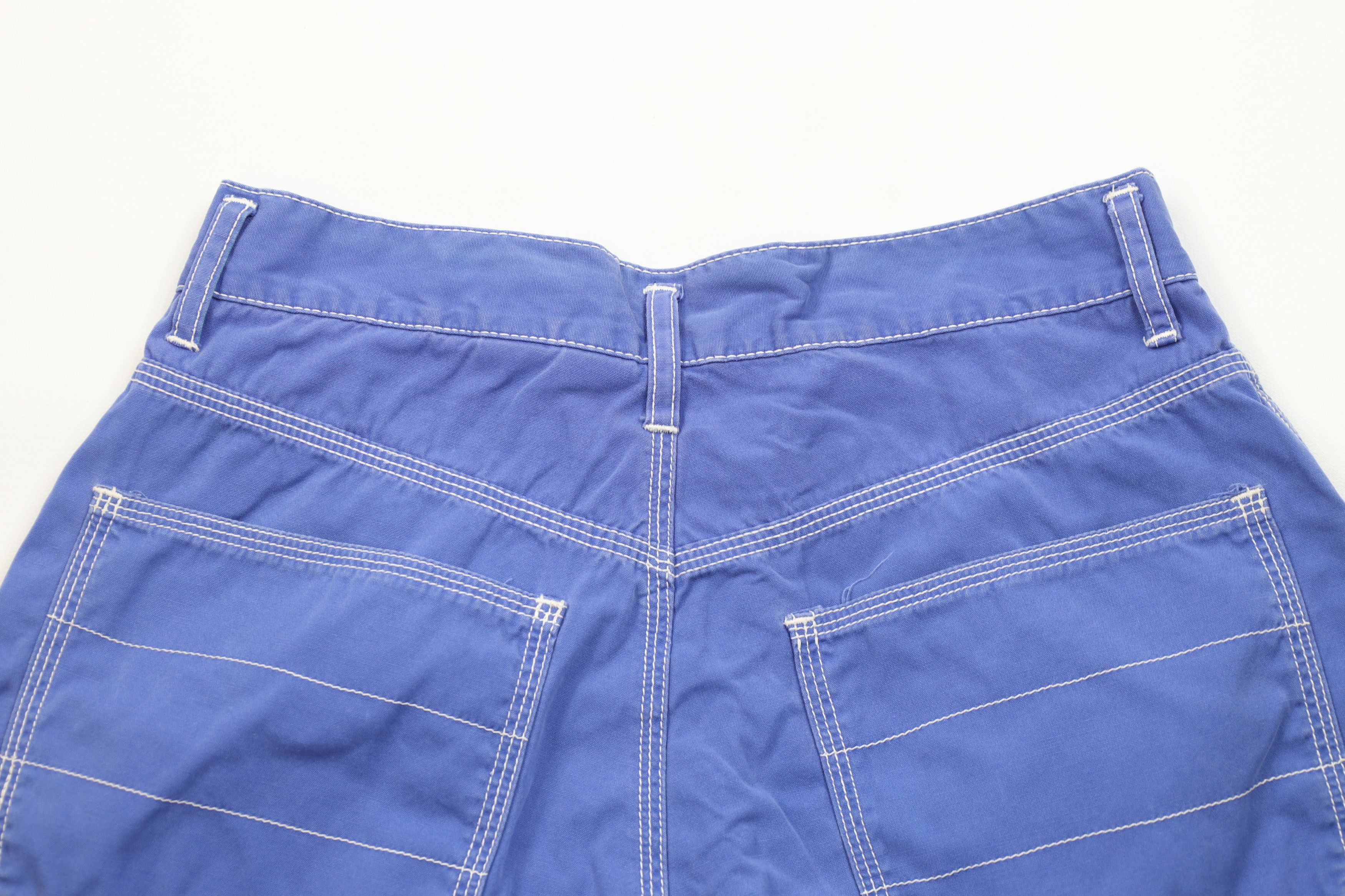 Eddie Bauer × Vintage Vintage 90s Eddie Bauer Button Fly Bermuda Chino Shorts Blue Size 30" / US 8 / IT 44 - 9 Thumbnail