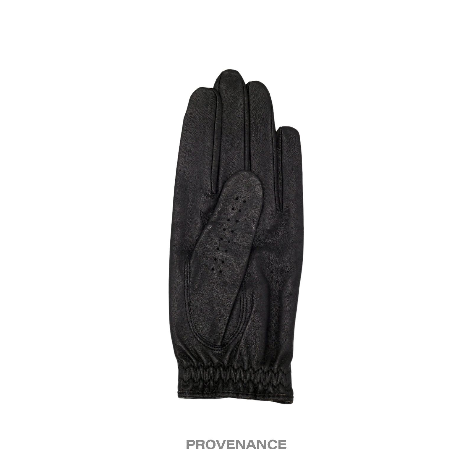 Burberry 🔴 Burberry Golf Glove - Black Leather Nova Check S Size ONE SIZE - 2 Thumbnail