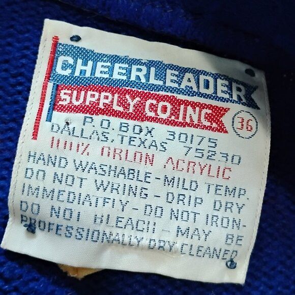 Other Vintage 70s Cheerleader Striped Cardigan Sweater Size XS / US 0-2 / IT 36-38 - 3 Thumbnail