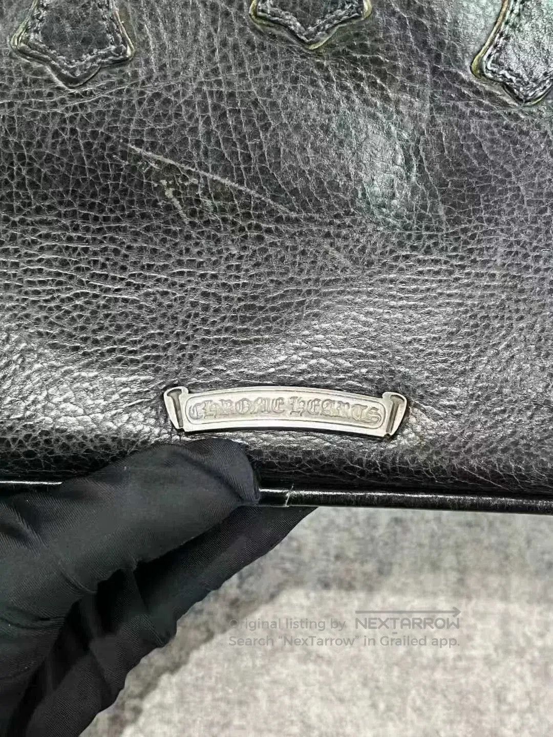 Chrome Hearts chrome hearts black leather bowling bag. Size ONE SIZE - 3 Thumbnail