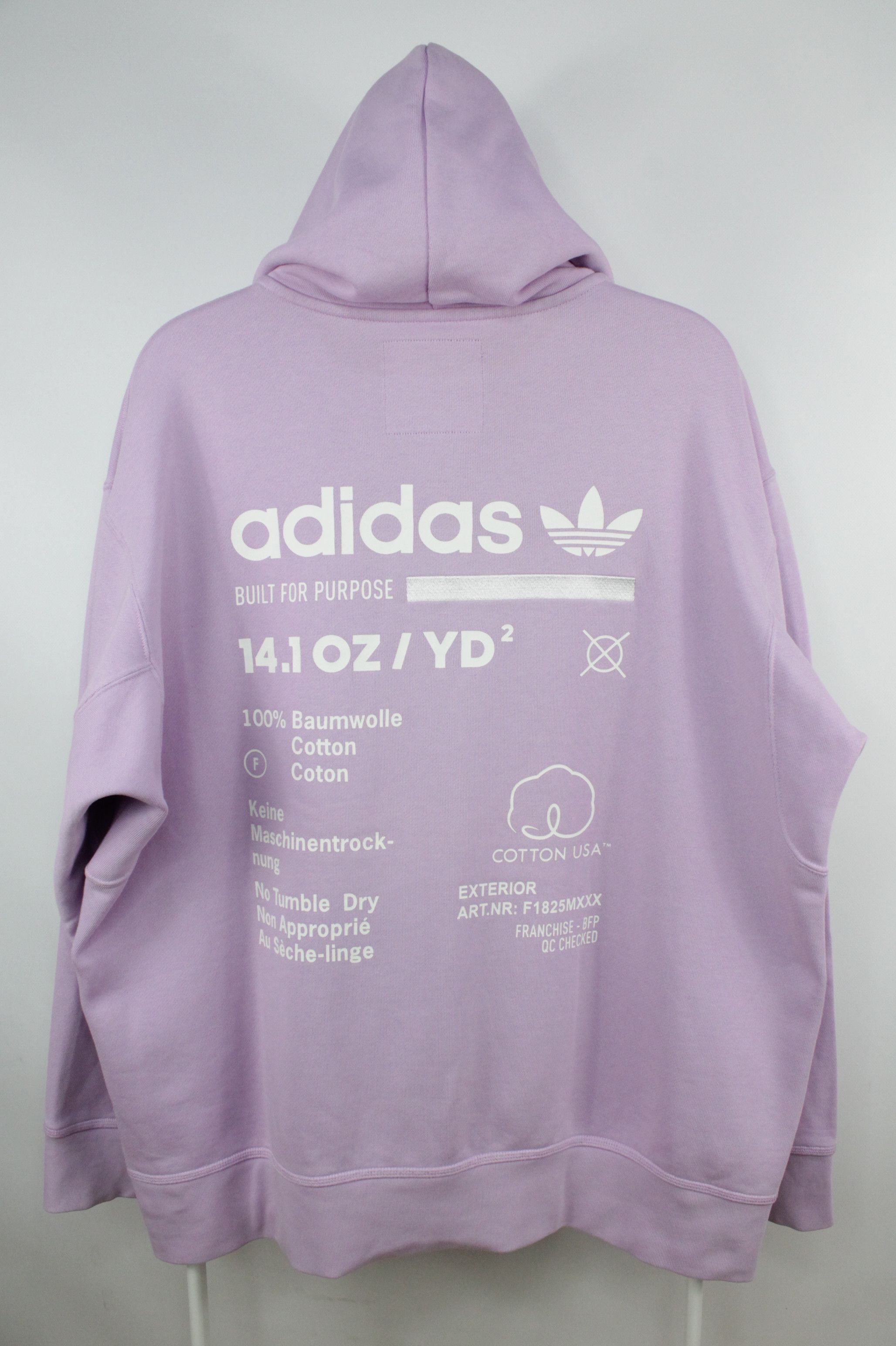 Adidas Adidas Kaval Oversized Pullover Hoodie Sweatshirt DH4948 Size US L / EU 52-54 / 3 - 5 Thumbnail
