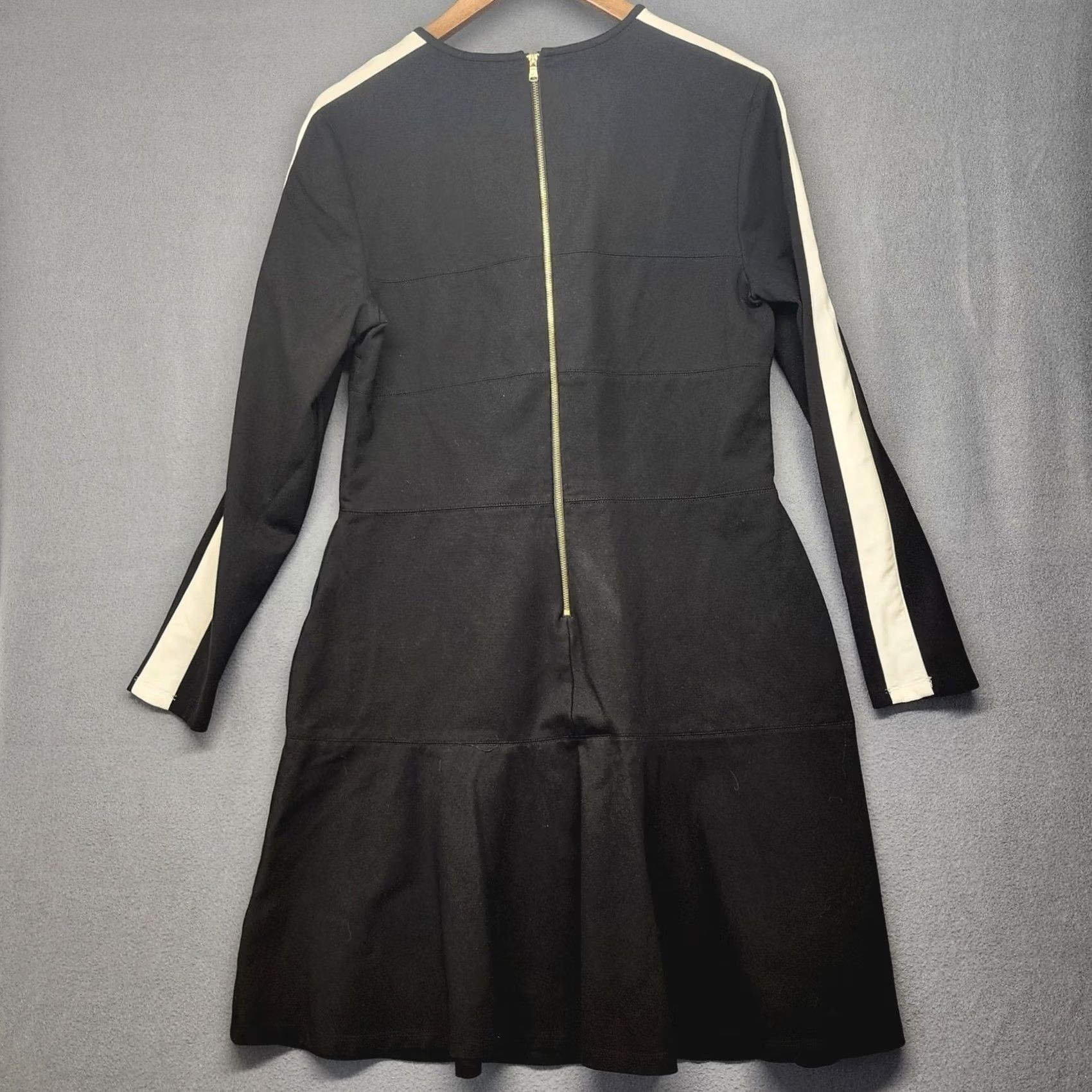 Ralph Lauren Ralph Lauren LRL Dress Women 16 Black Stretch Ponte Knit Zip Back Office Preppy Dress Knee Length Long Sleeve Zip Back Mens? Size XXL / US 16-18 / IT 52-54 - 2 Thumbnail