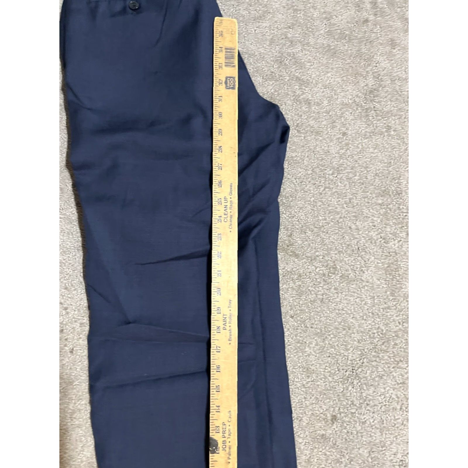 Tommy Hilfiger Tommy Hilfiger Pants Mens 32x31 Wool Flat Front Straight Leg Blue Size US 32 / EU 48 - 6 Thumbnail
