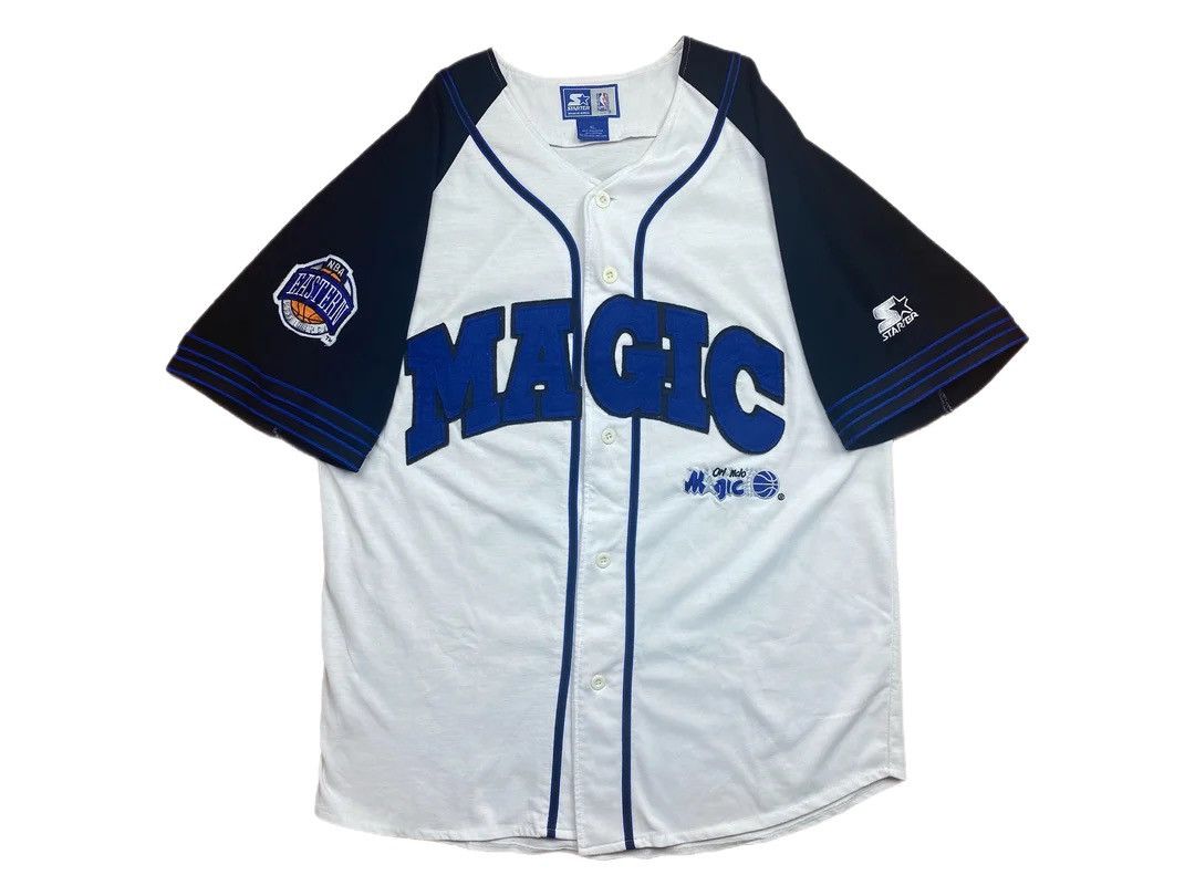 Vintage Orlando Magic NBA Starter Baseball Jersey Tops