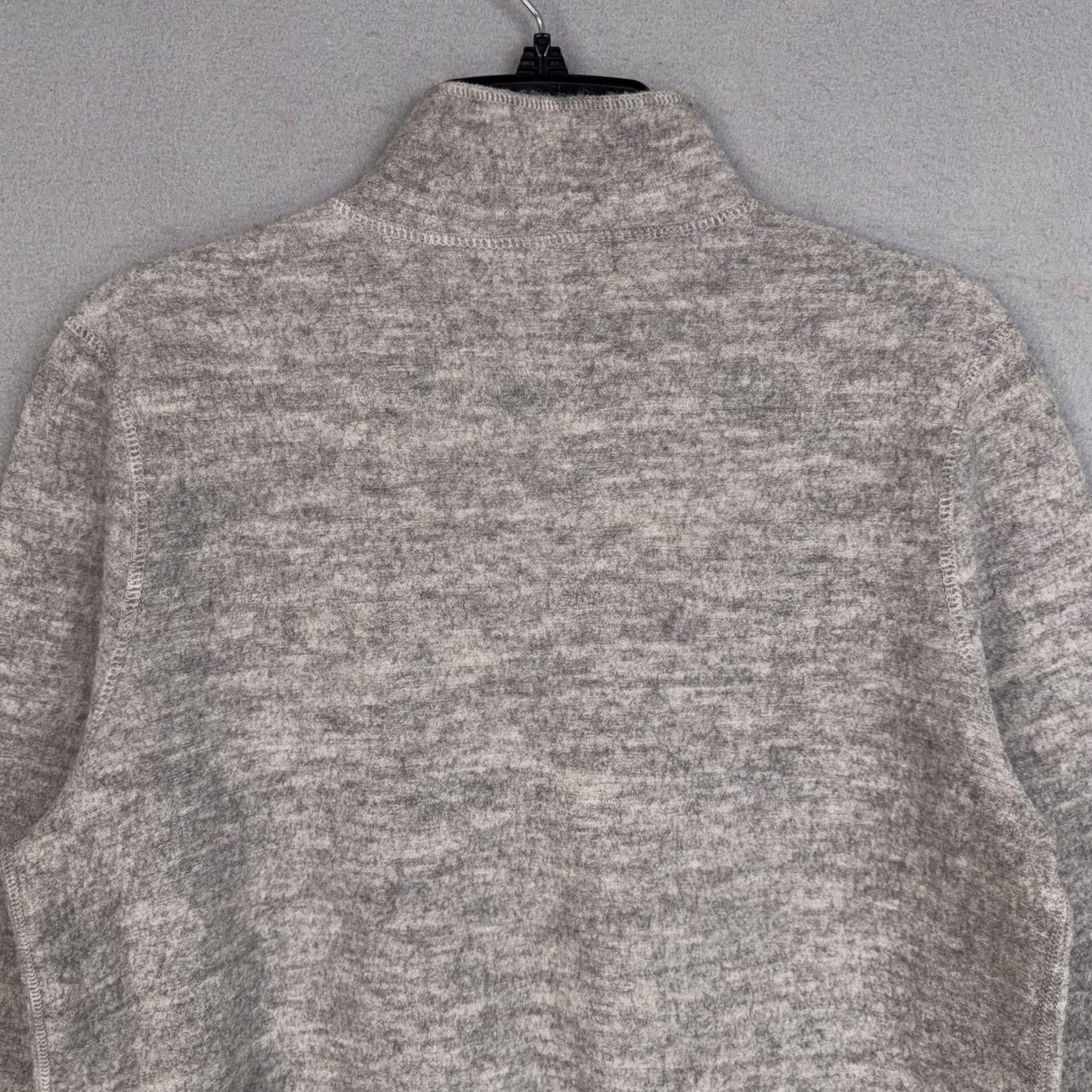 Vintage Carole Little Cardigan Womens Medium Gray 100% Wool Mock Neck Button Sweater Size M / US 6-8 / IT 42-44 - 7 Thumbnail