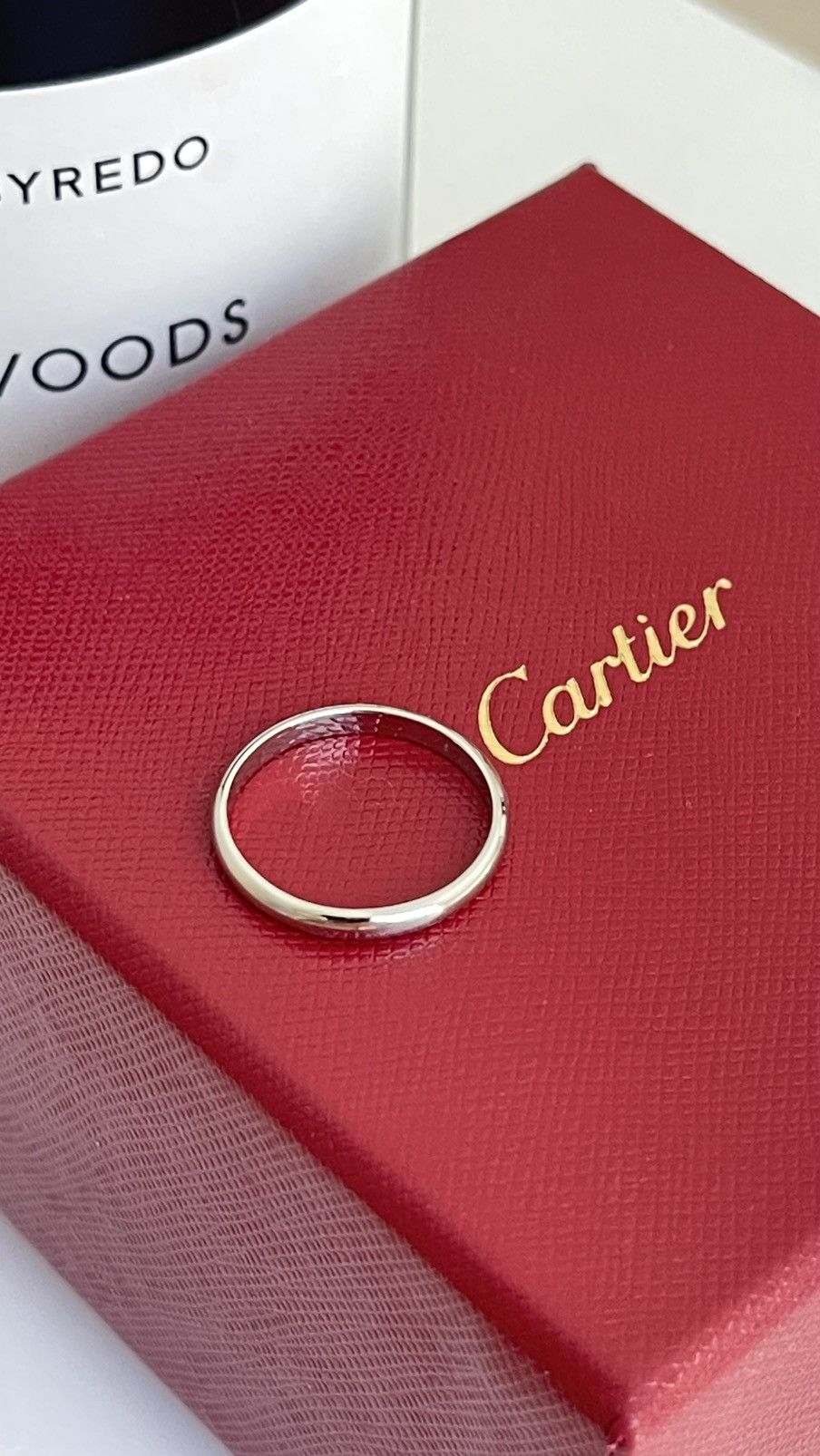 Cartier Cartier 1895 Wedding Band 2.5 mm Platinum 7.25 NEW $1190 Size ONE SIZE - 15 Thumbnail