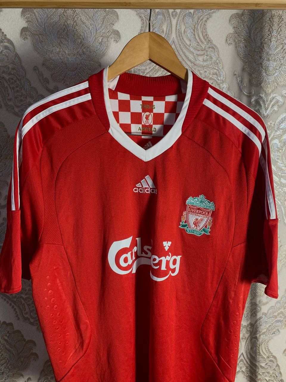 Adidas VERY RARE ADIDAS FC LIVERPOOL ENGLAND SOCCER JERSEY RETRO Size US XL / EU 56 / 4 - 2 Thumbnail