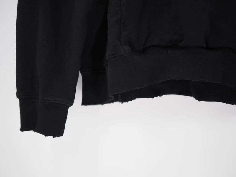Balenciaga Balenciaga Black Splash Logo Hoodie Size US XS / EU 42 / 0 - 6 Thumbnail