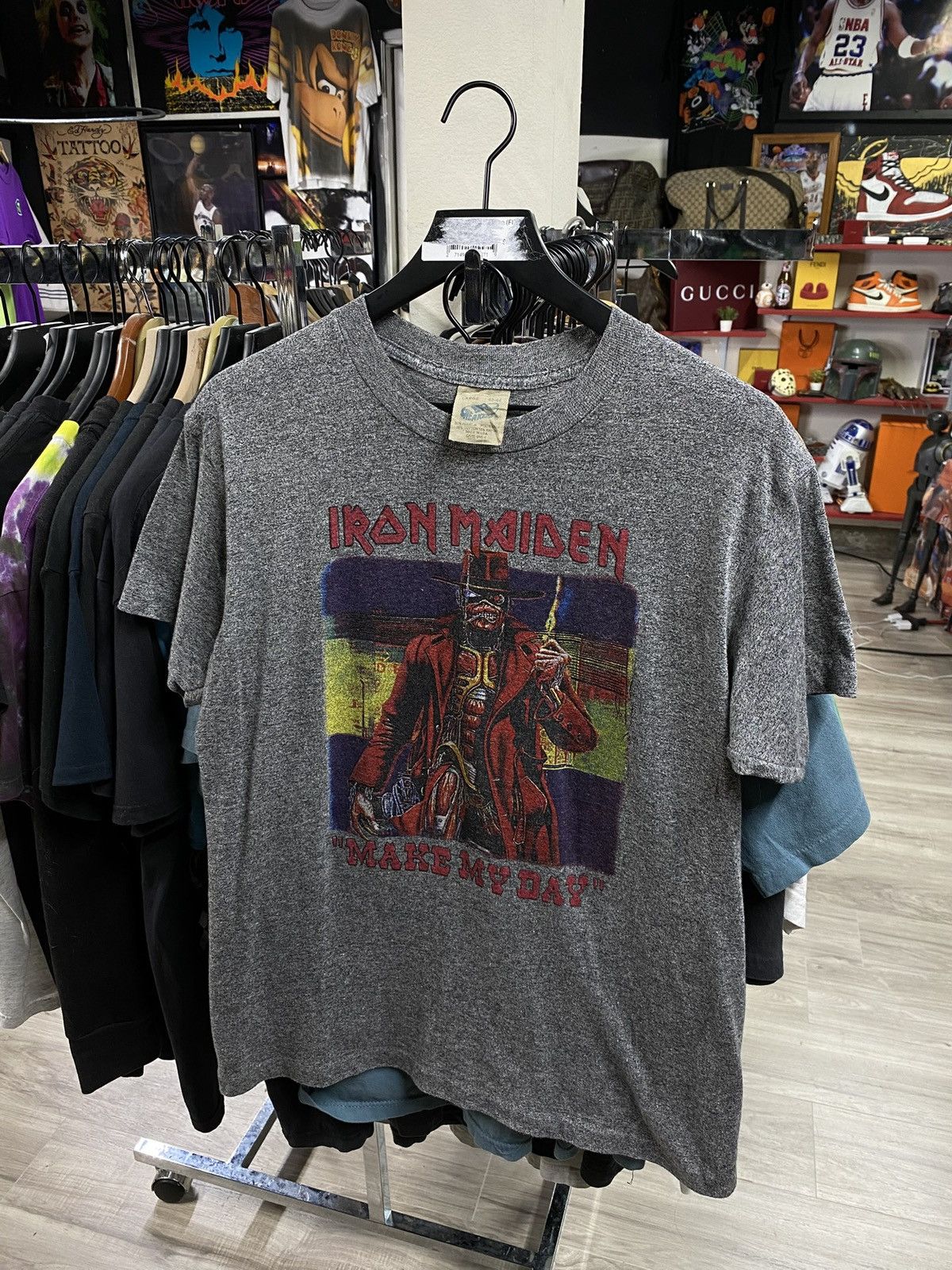 Vintage Vintage 1980’s Iron Maiden Band T-Shirt Rare Size Medium Size US M / EU 48-50 / 2 - 1 Thumbnail