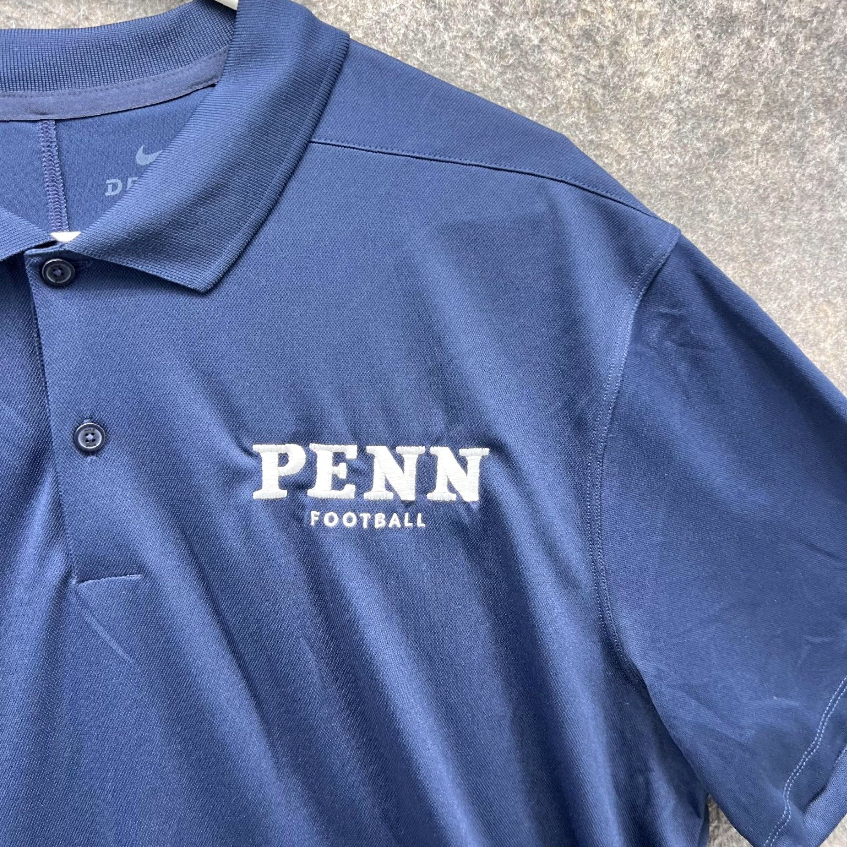 Nike Nike Polo Shirt Men L Blue University of Pennsylvania Nittany Lions Dri Fit Size US L / EU 52-54 / 3 - 4 Thumbnail