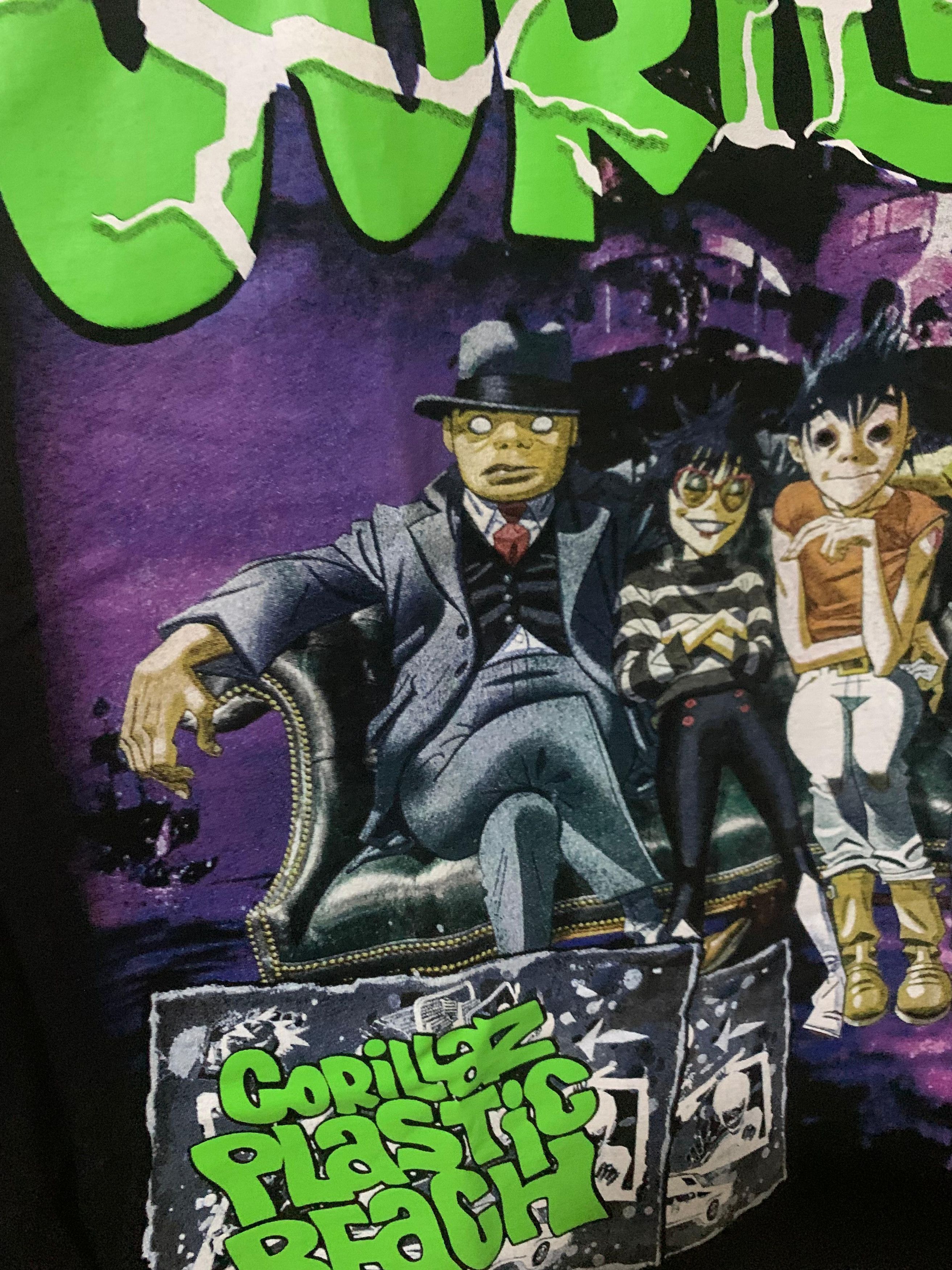 Japanese Brand RARE Gorillaz Meloncholy Hill y2k damon albarn Size US L / EU 52-54 / 3 - 3 Thumbnail