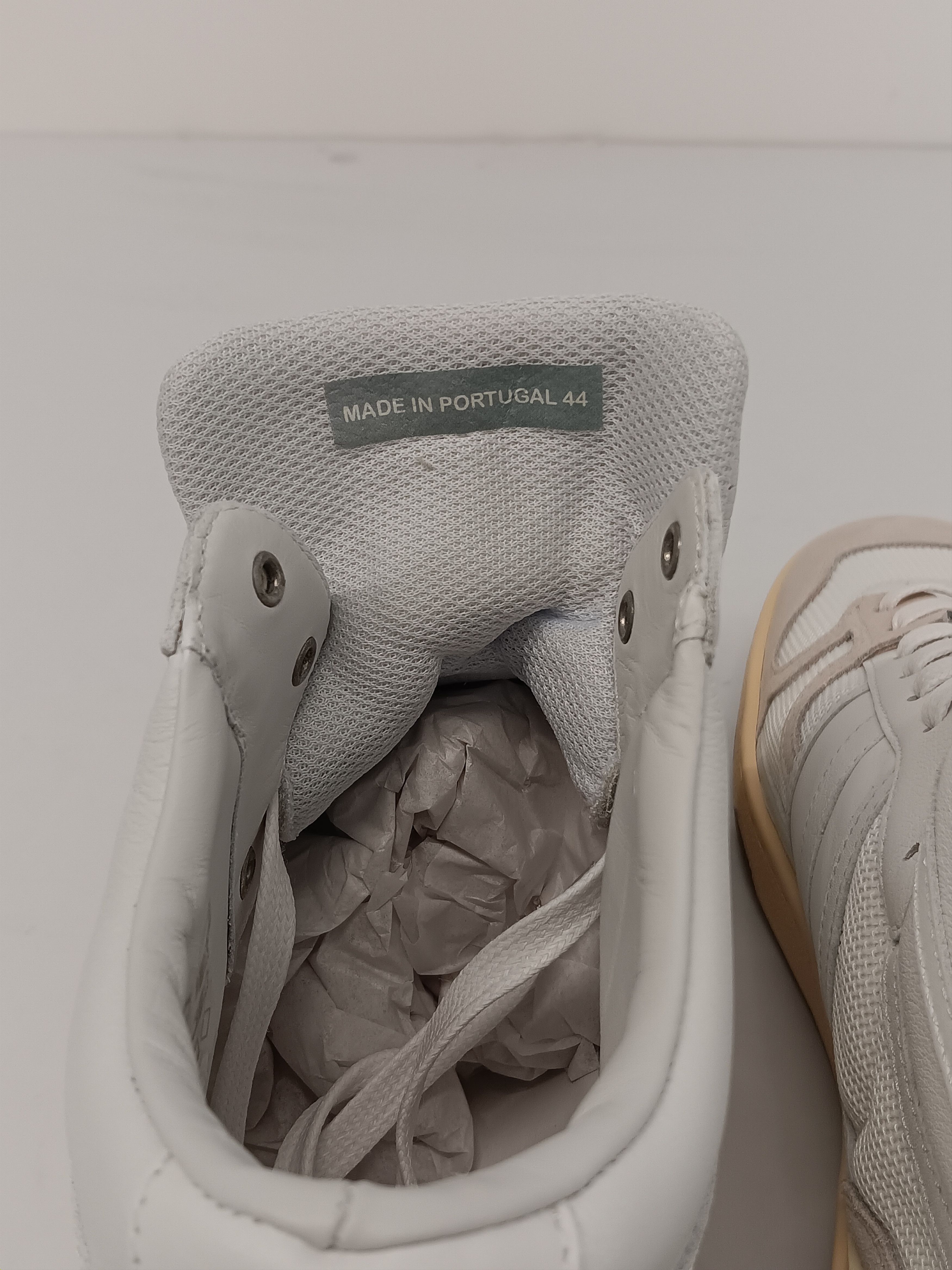Lanvin Lanvin Curb Tennis Leather & Mesh Hi Top Sneakers -EU45 Size US 12 / EU 45 - 14 Thumbnail