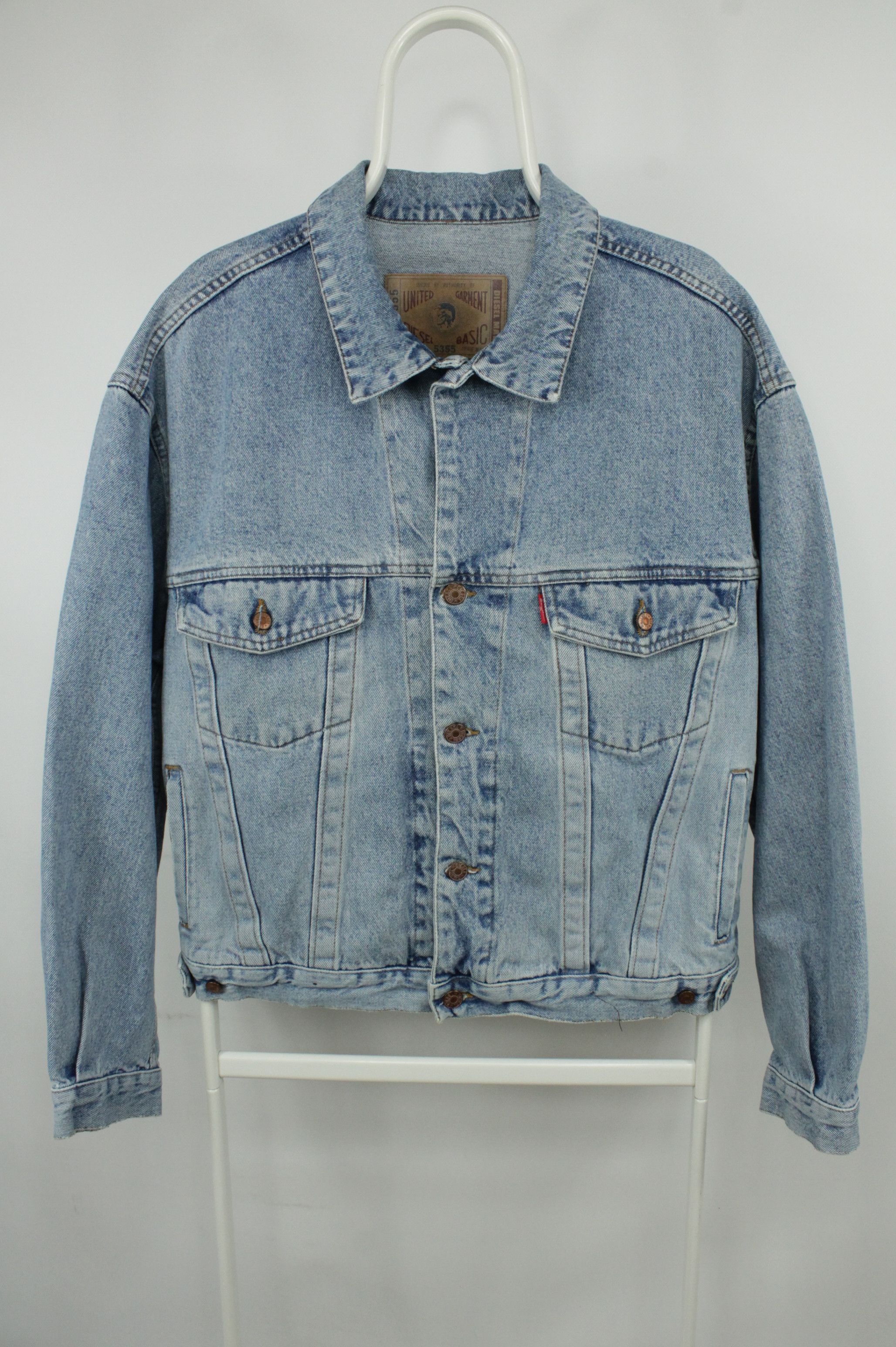 Diesel Vintage Diesel Star Series Blue Denim Trucker Jacket Size US L / EU 52-54 / 3 - 1 Thumbnail