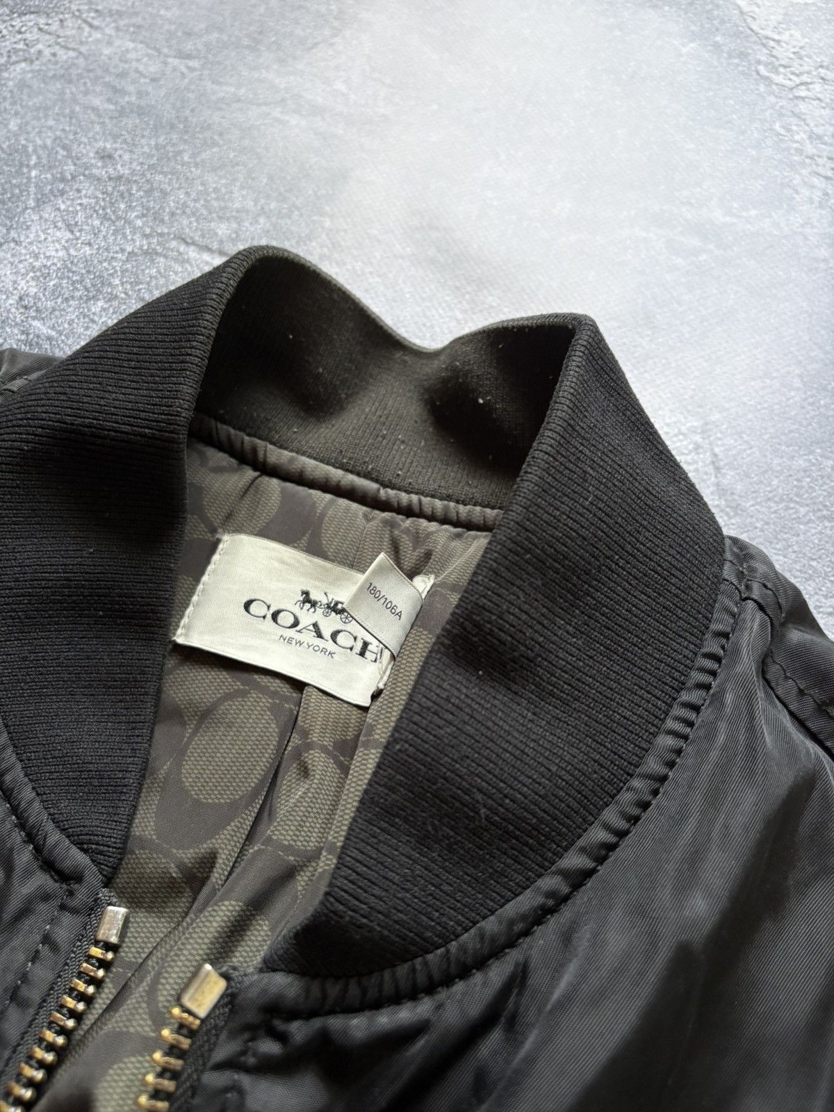 Coach Coach Luxury Monogram MA-1 Nylon Bomber Jacket Size L Rare Size US L / EU 52-54 / 3 - 10 Thumbnail