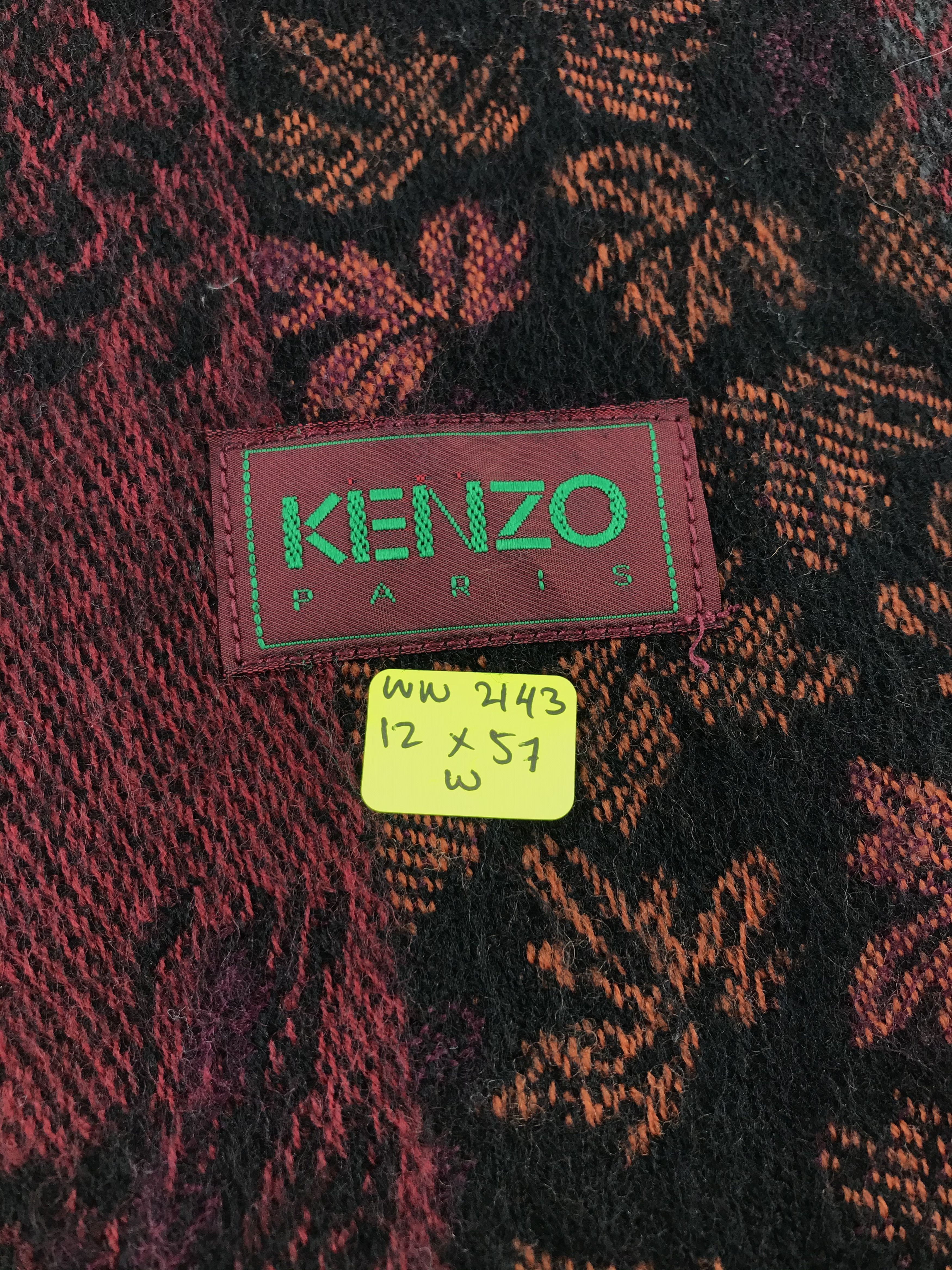 Vintage Kenzo Scarf / Muffler / Neckwear - WW2143 Size ONE SIZE - 4 Thumbnail