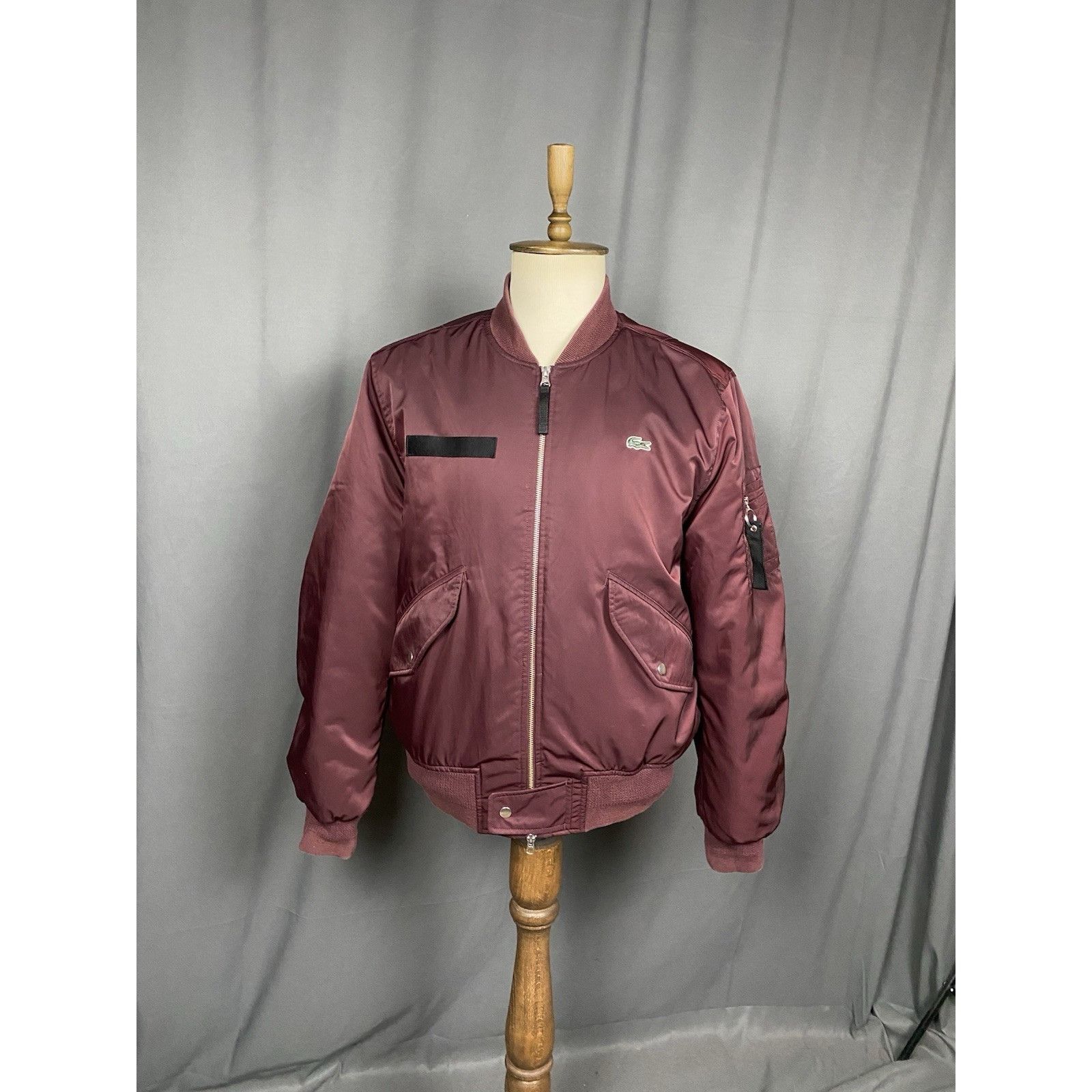 Lacoste Lacoste LIVE! Dark Red Burgundy Insulated Padded Winter Bomb Size US XXL / EU 58 / 5 - 2 Thumbnail