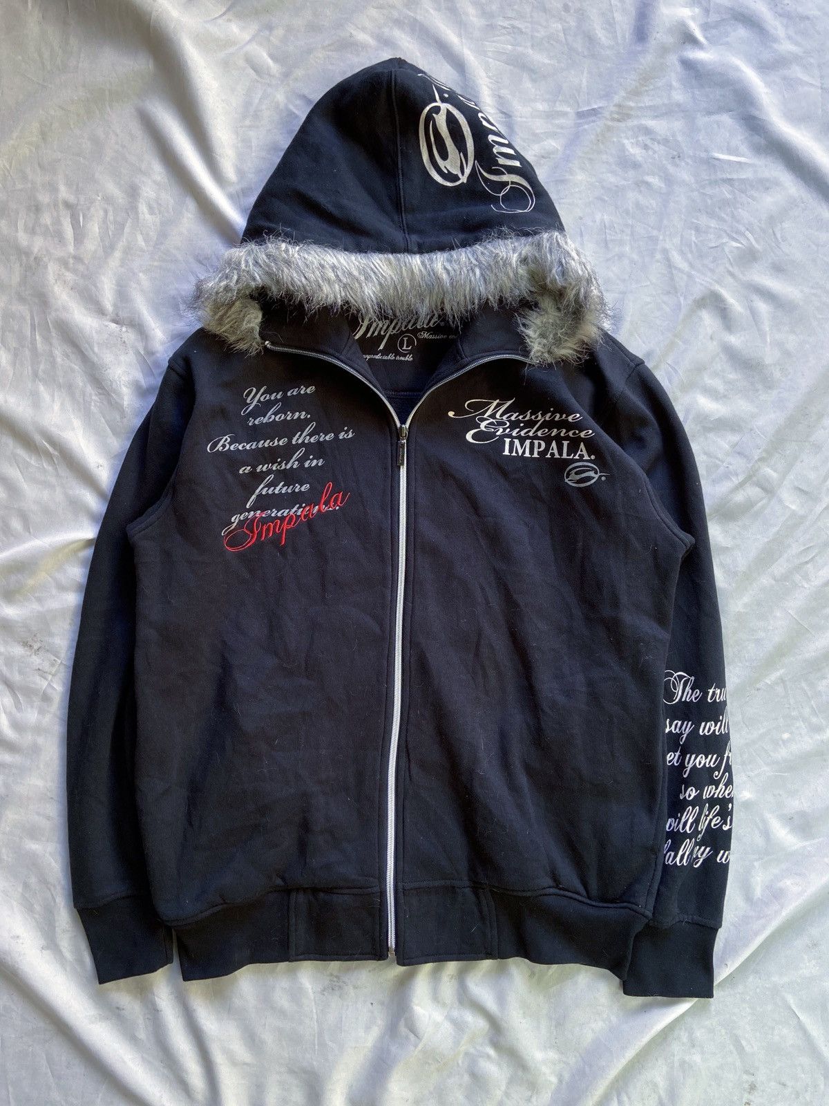 Beauty Beast THERE IS A WAITING PERSON IMPALA FUR ZIP HOODIE Size US L / EU 52-54 / 3 - 3 Thumbnail