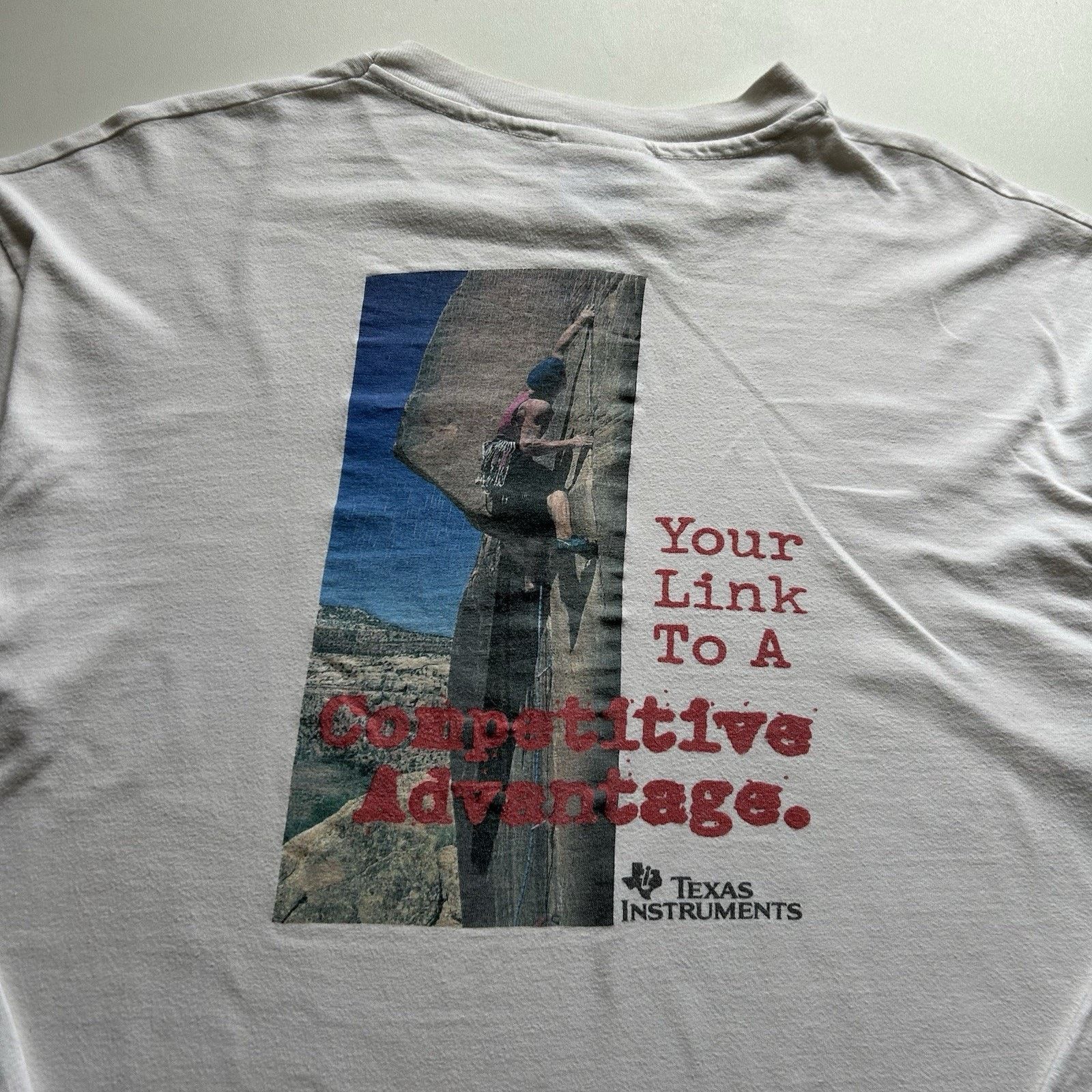 Hanes × Vintage Vintage Texas Instruments T-Shirt XL Hanes Beefy Long Sleeve Size US XL / EU 56 / 4 - 2 Thumbnail